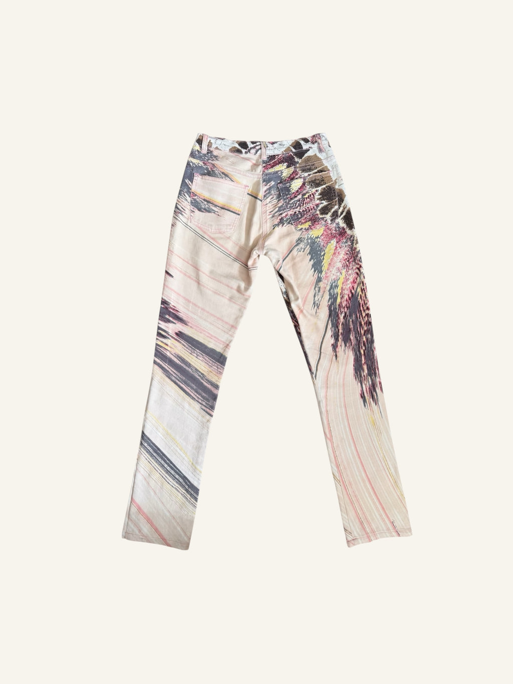 Roberto Cavalli S/S 2004 Feather Jacket & Pant Set