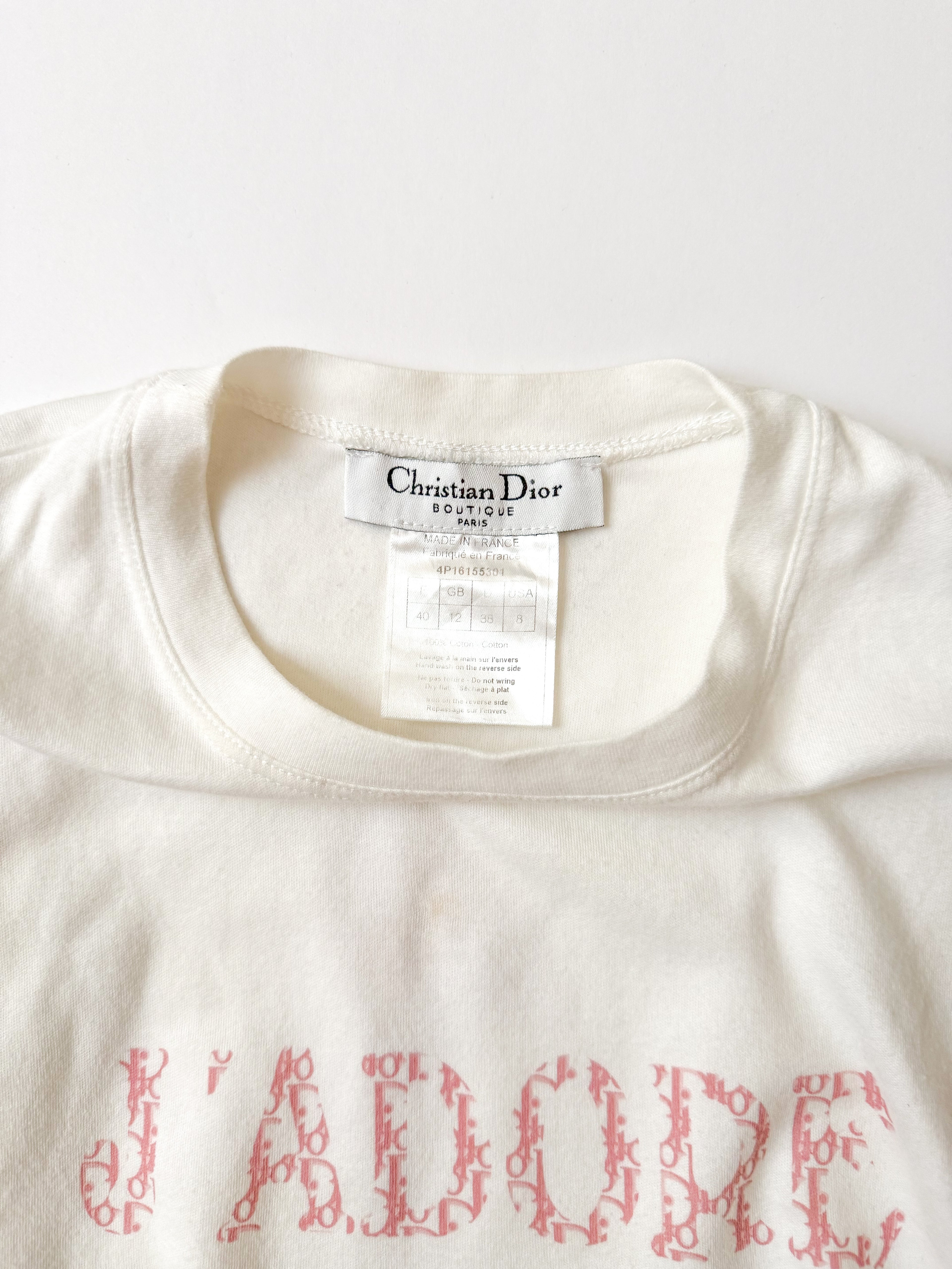 Christian Dior 'J’Adore Dior' S/S 2004 Pink Monogram Top