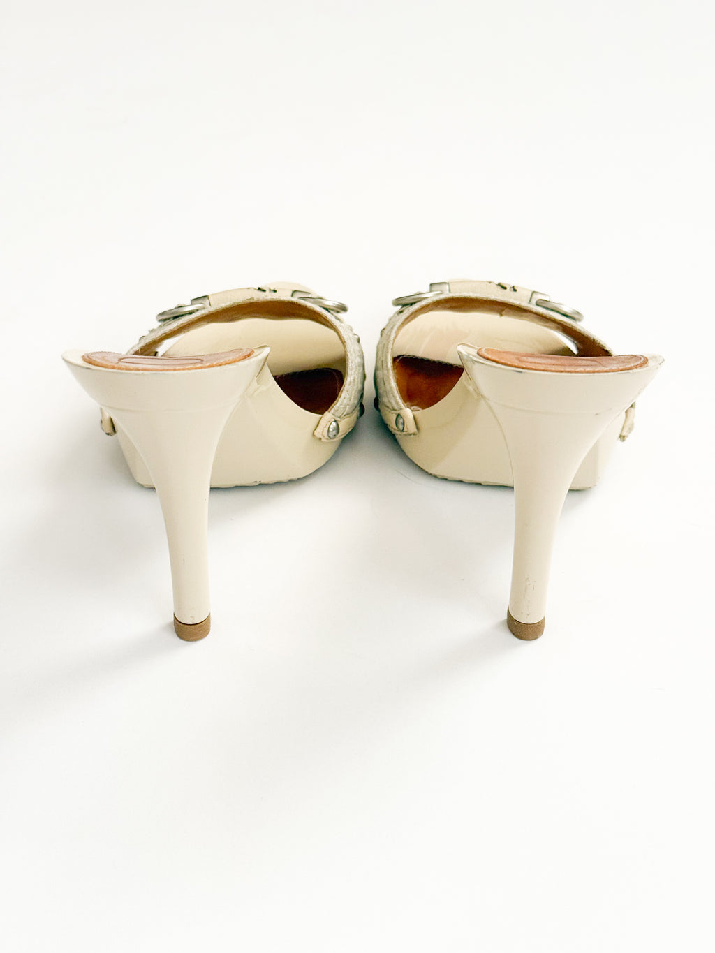 Christian Dior Monogram Trotter Beige Heels