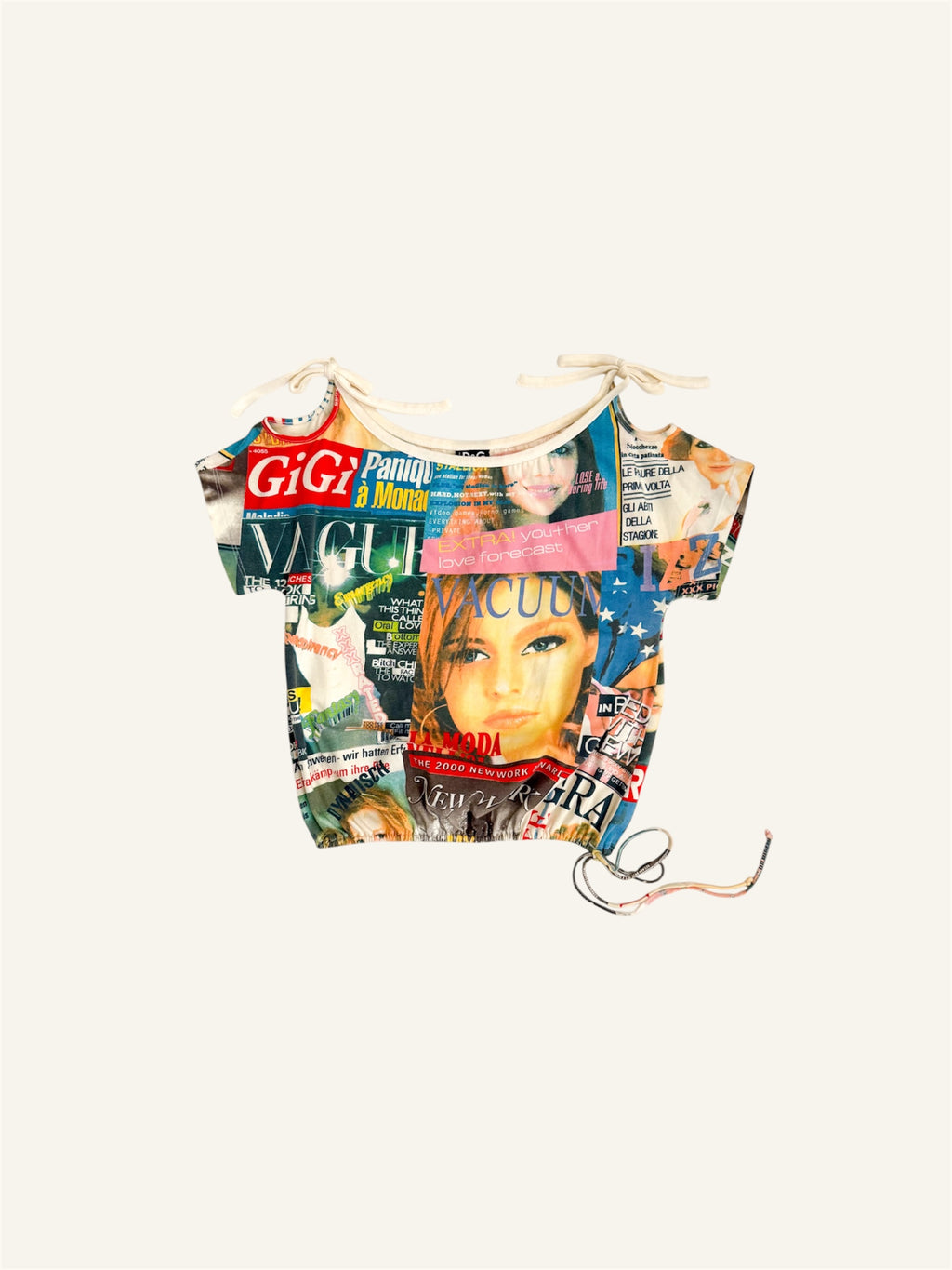 Dolce & Gabbana S/S 2002 Magazine Collage Top