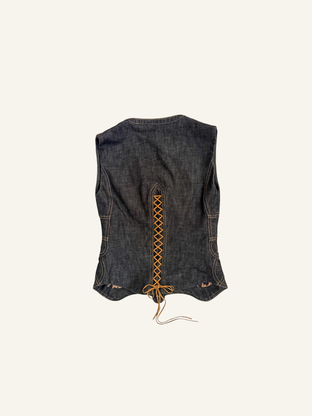 Dolce & Gabbana S/S 2002 Butterfly Dark Denim Set