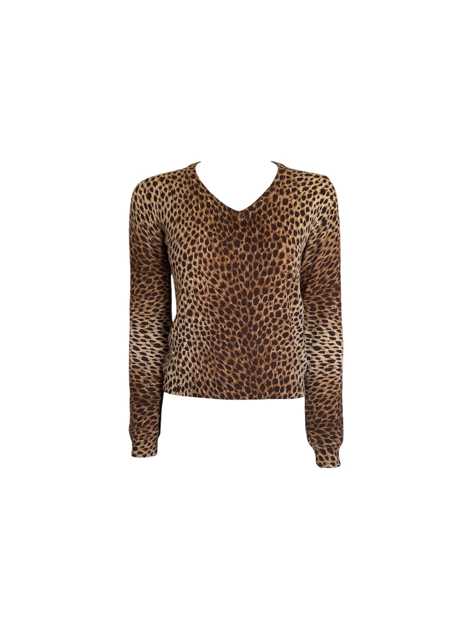 Dolce & Gabbana Leopard V-Neck Sweater