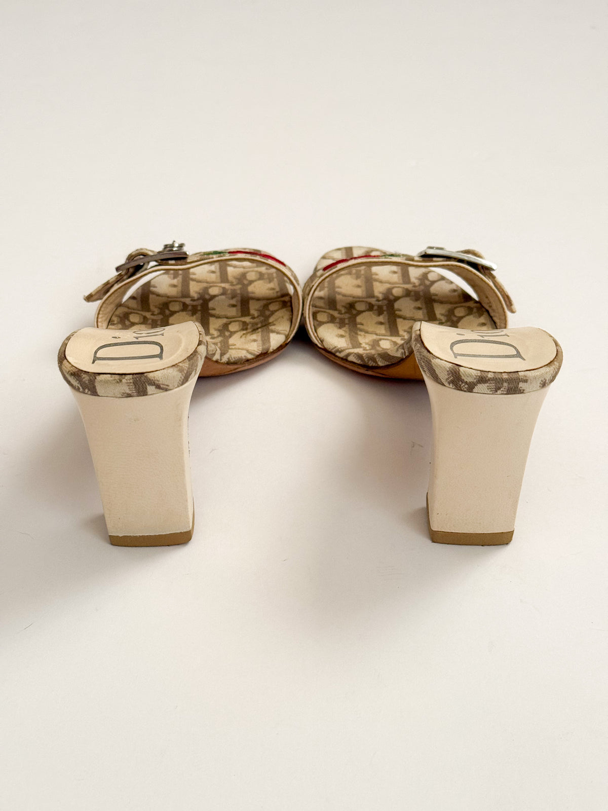 Christian Dior Trotter S/S 2005 Rose Lock & Key Heels