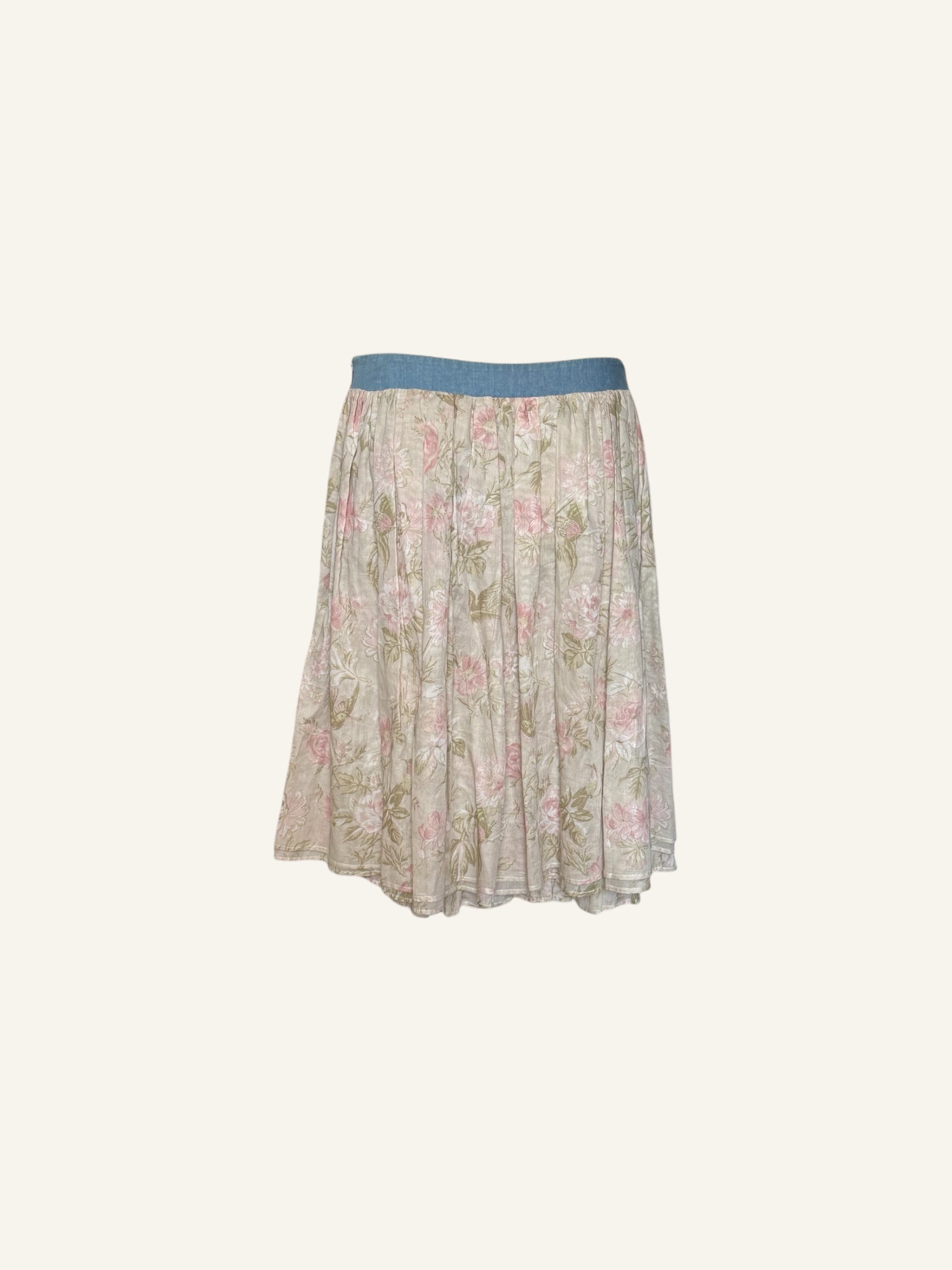 Dolce & Gabbana S/S 2006 Floral Hummingbird Skirt
