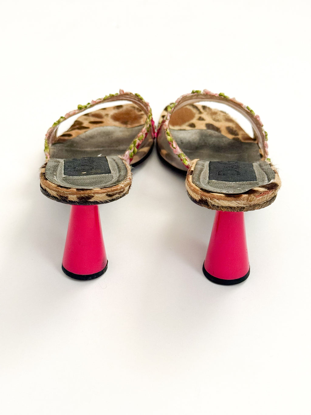 Dolce & Gabbana Ponyhair Sequin PVC Heels