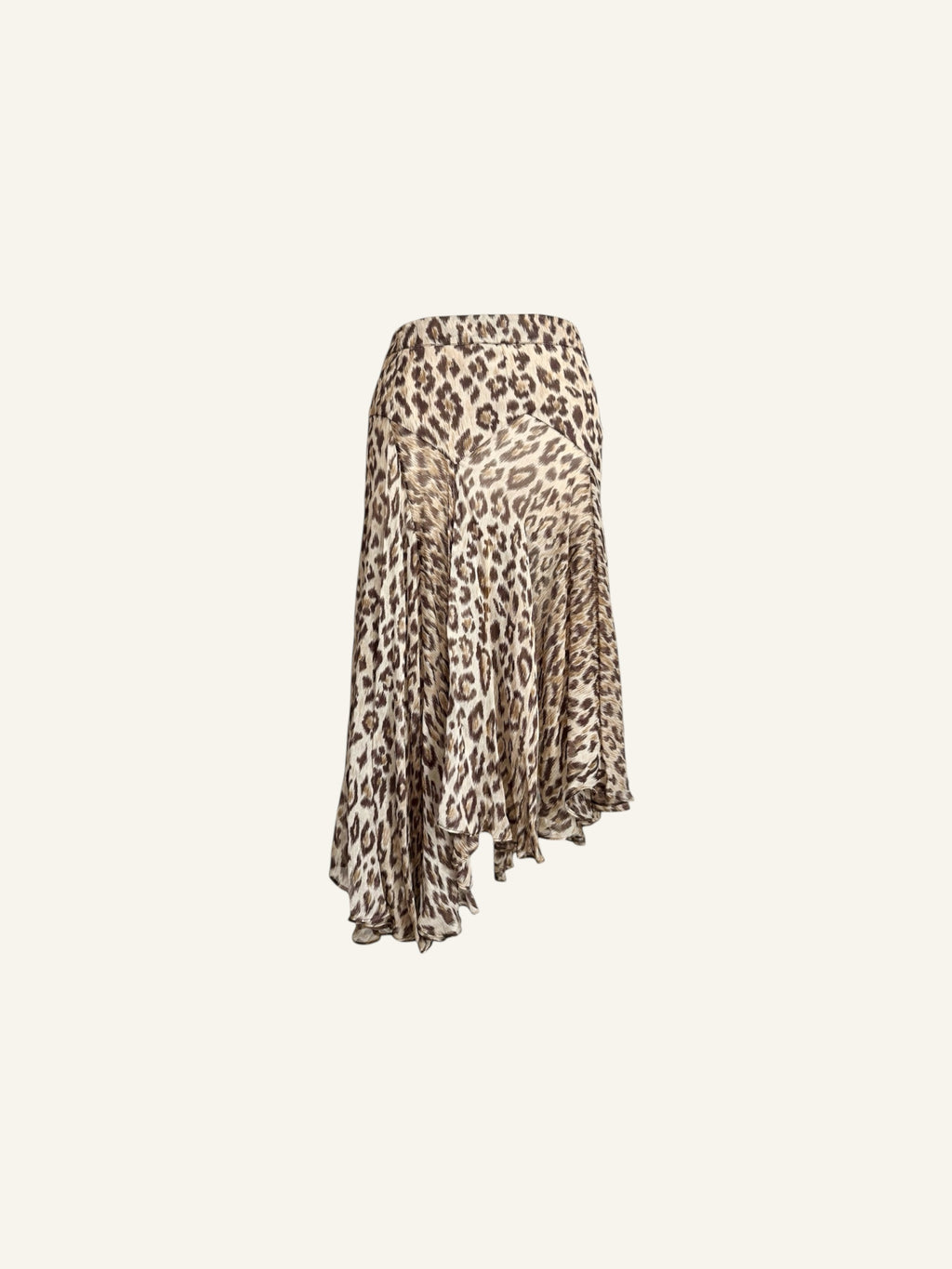 Dolce & Gabbana Silk Leopard Skirt