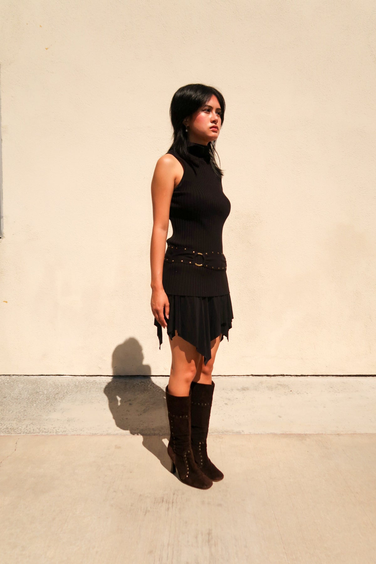 Dolce & Gabbana Brown Suede Studded Boots