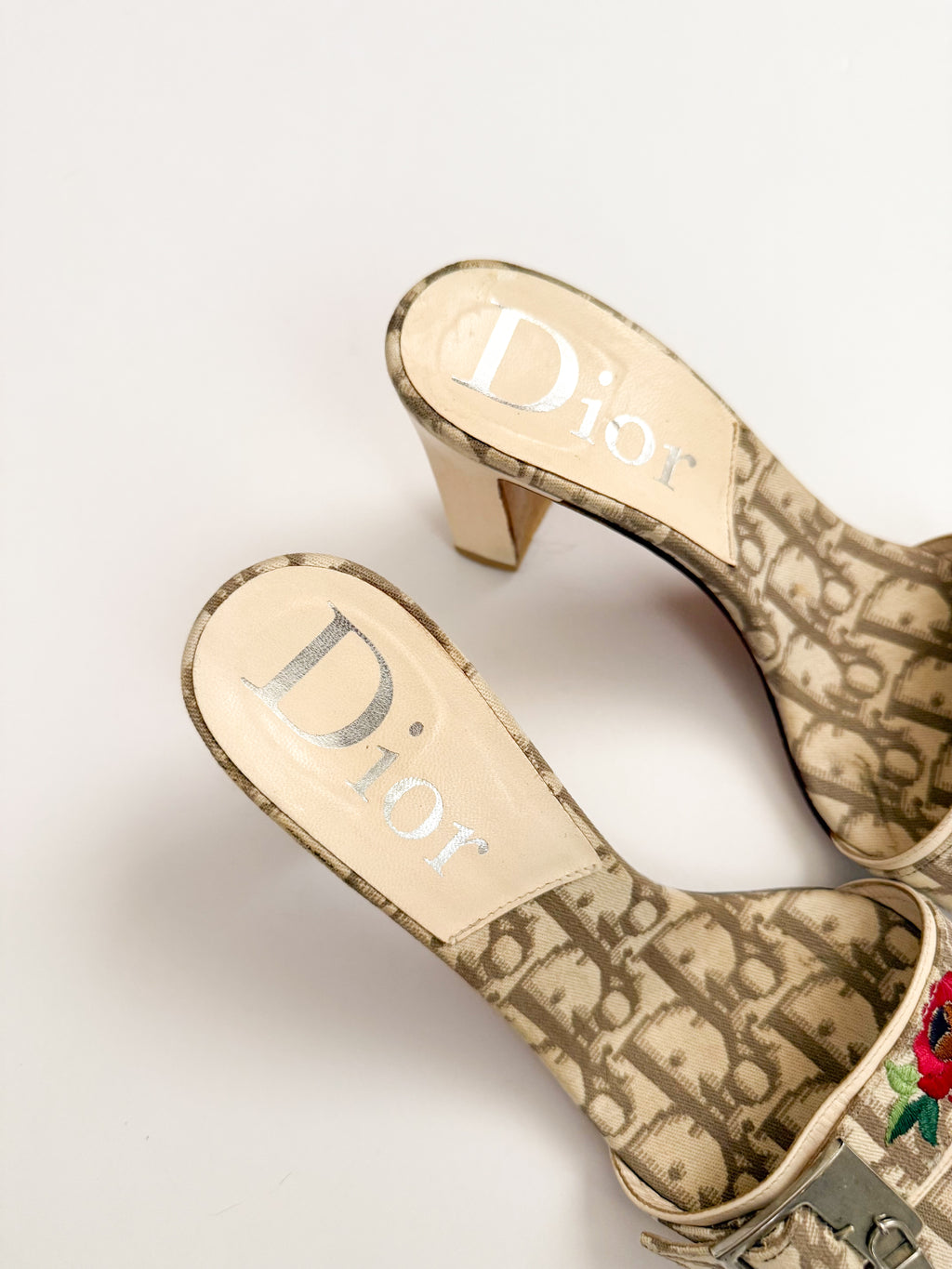 Christian Dior Trotter S/S 2005 Rose Lock & Key Heels