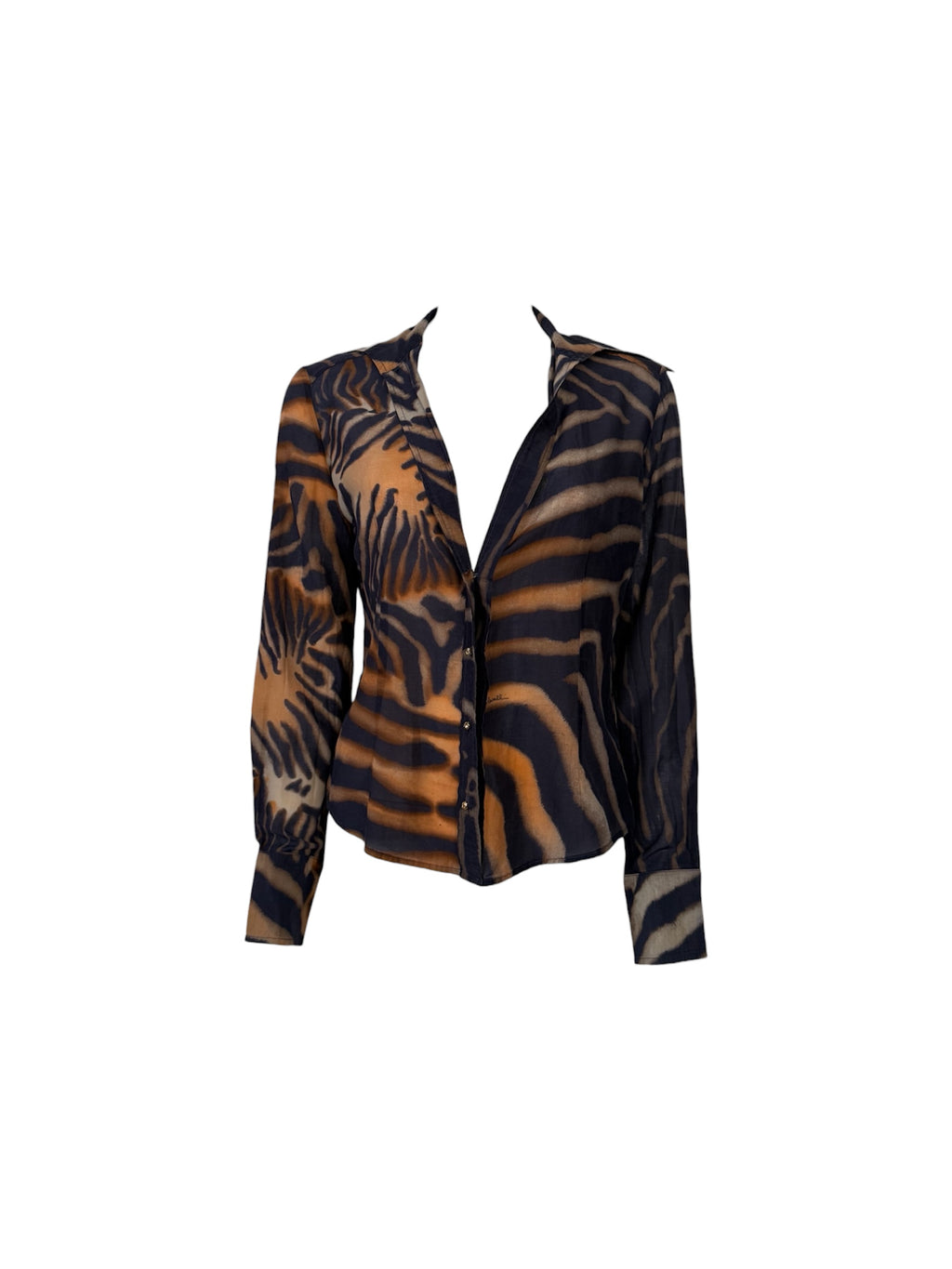 Roberto Cavalli Class Tiger Blouse