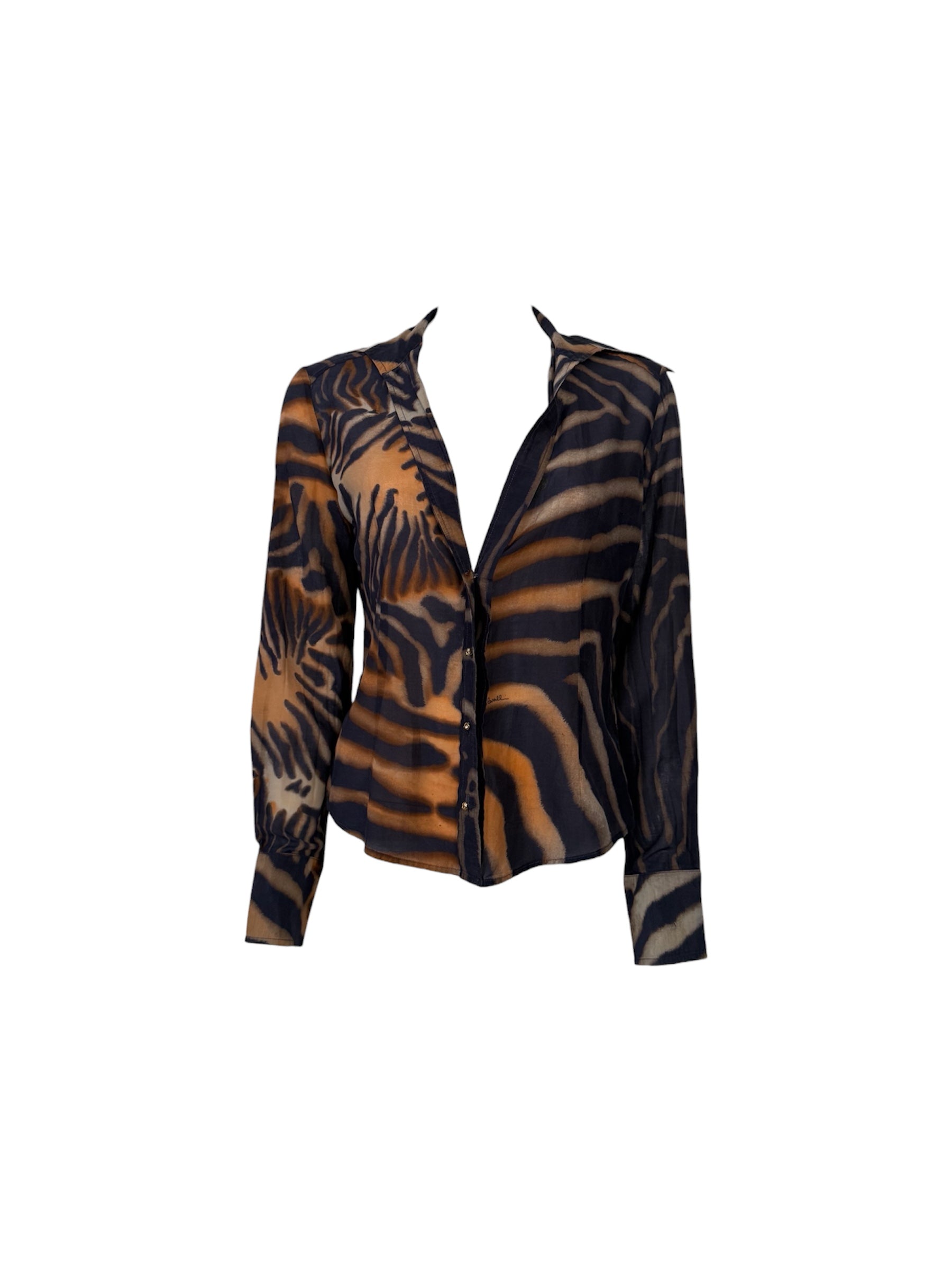 Roberto Cavalli Class Tiger Blouse