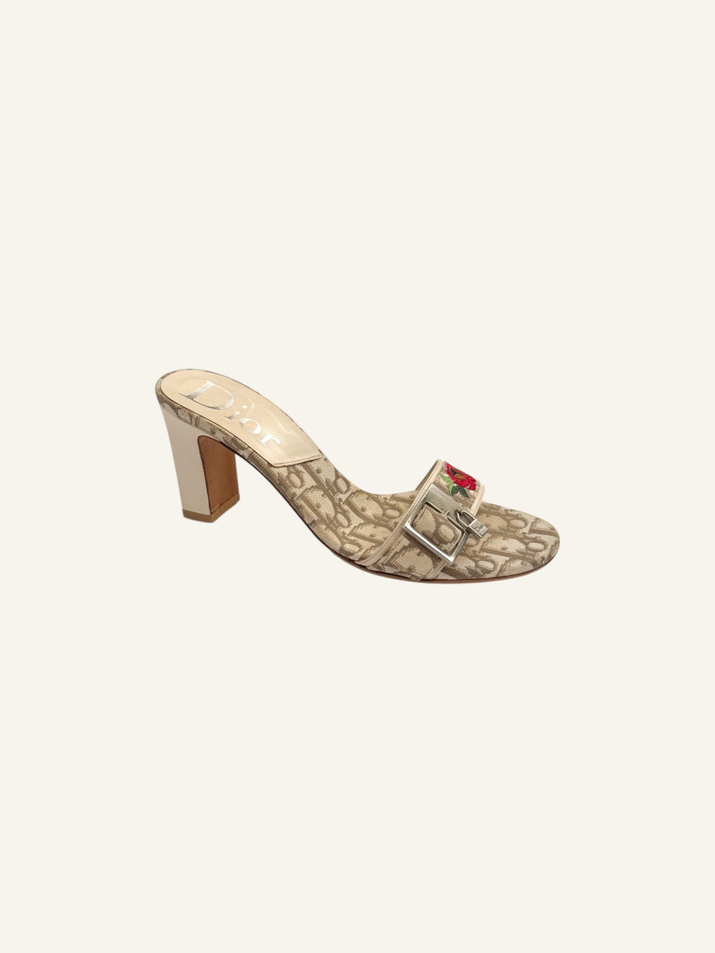 Christian Dior Trotter S/S 2005 Rose Lock & Key Heels