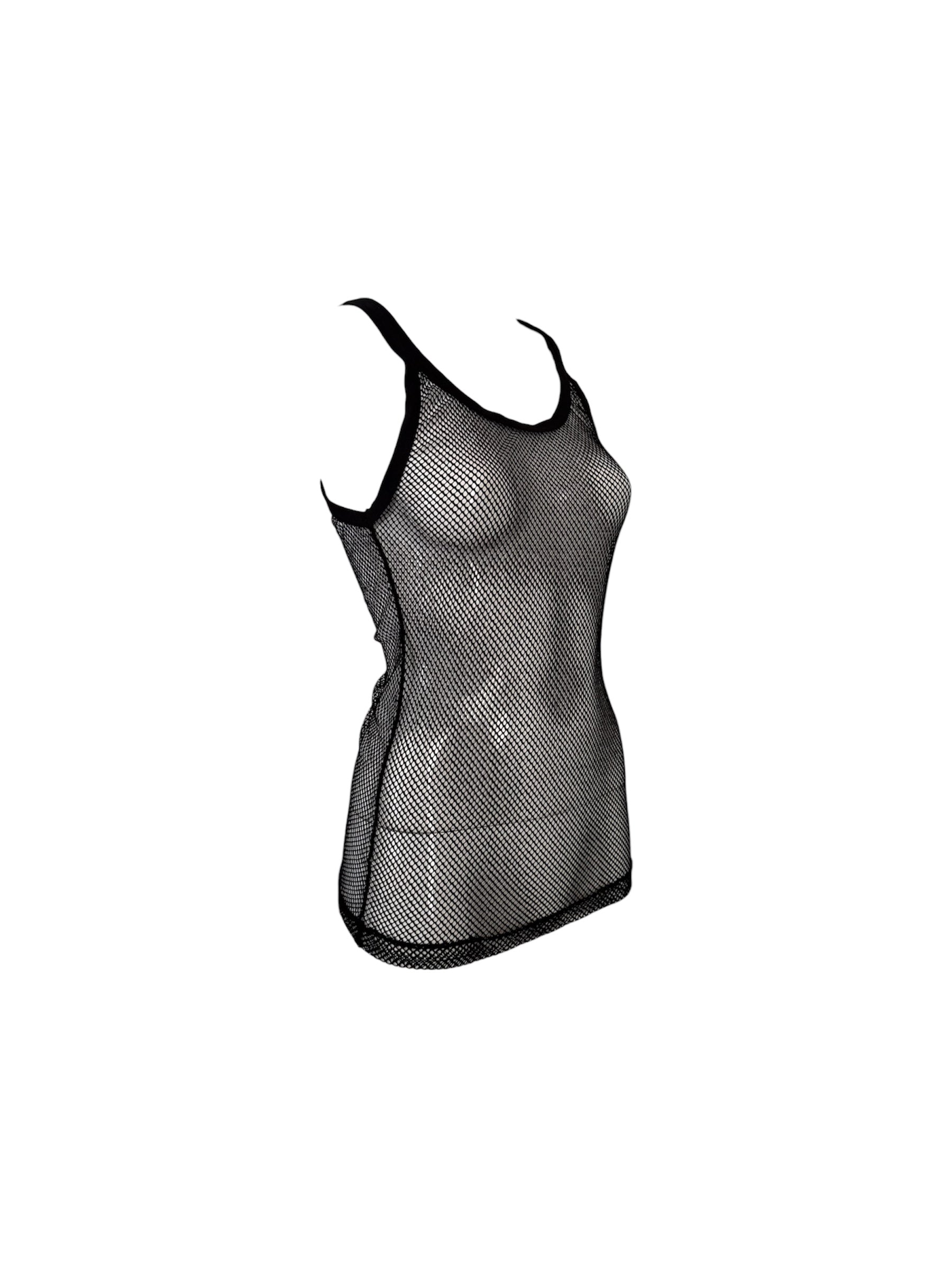 Dolce & Gabbana Black Mesh Beachwear Top