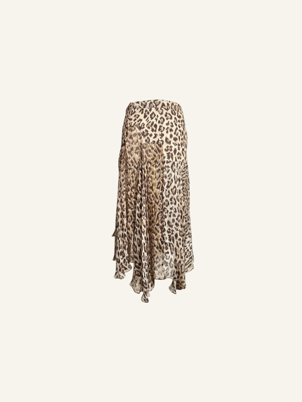 Dolce & Gabbana Silk Leopard Skirt
