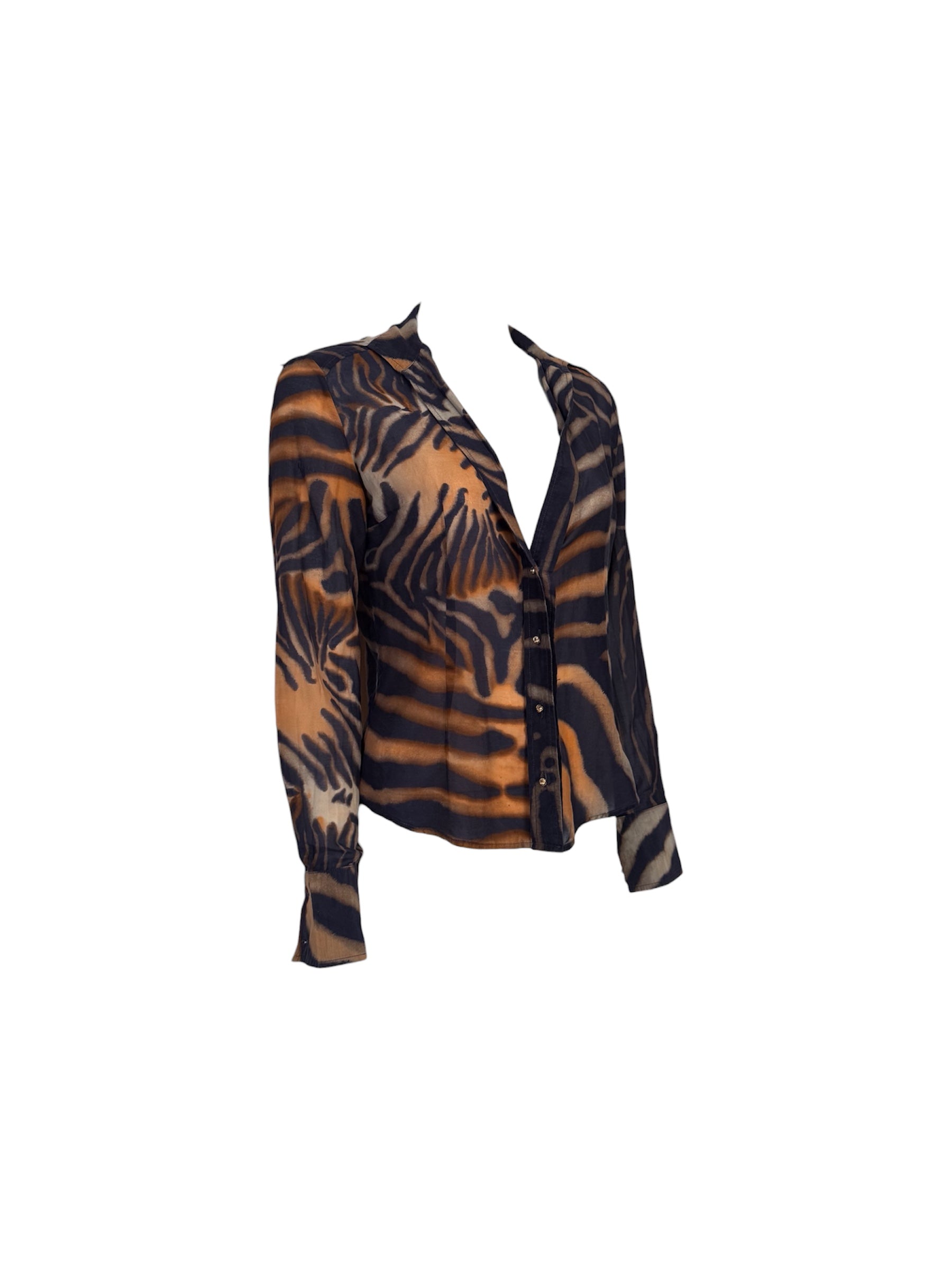 Roberto Cavalli Class Tiger Blouse