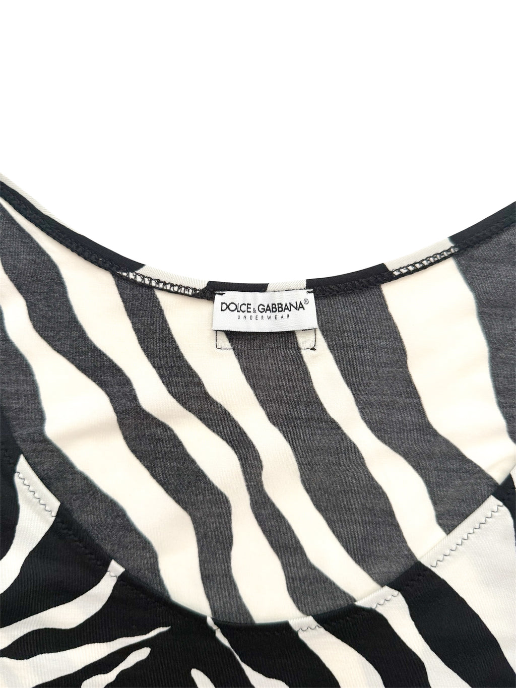 Dolce & Gabbana Zebra Print Tank Top