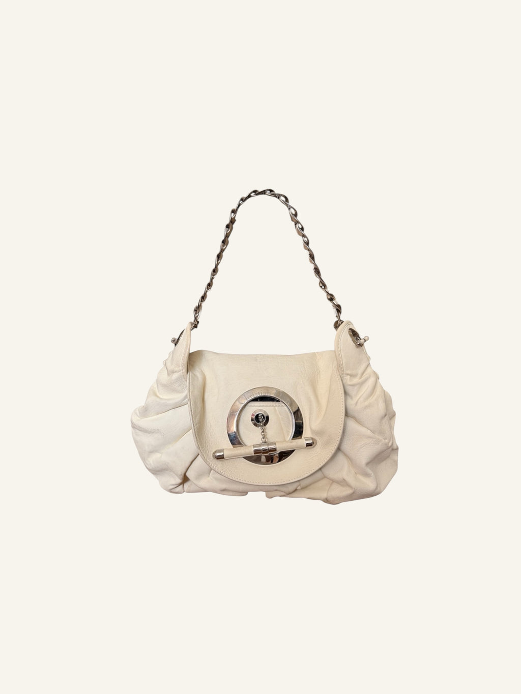 Christian Dior S/S 2008 White Leather Jazz Club Bag