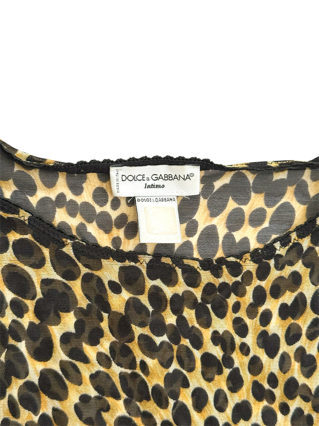 Dolce & Gabbana Cheetah Mesh Top