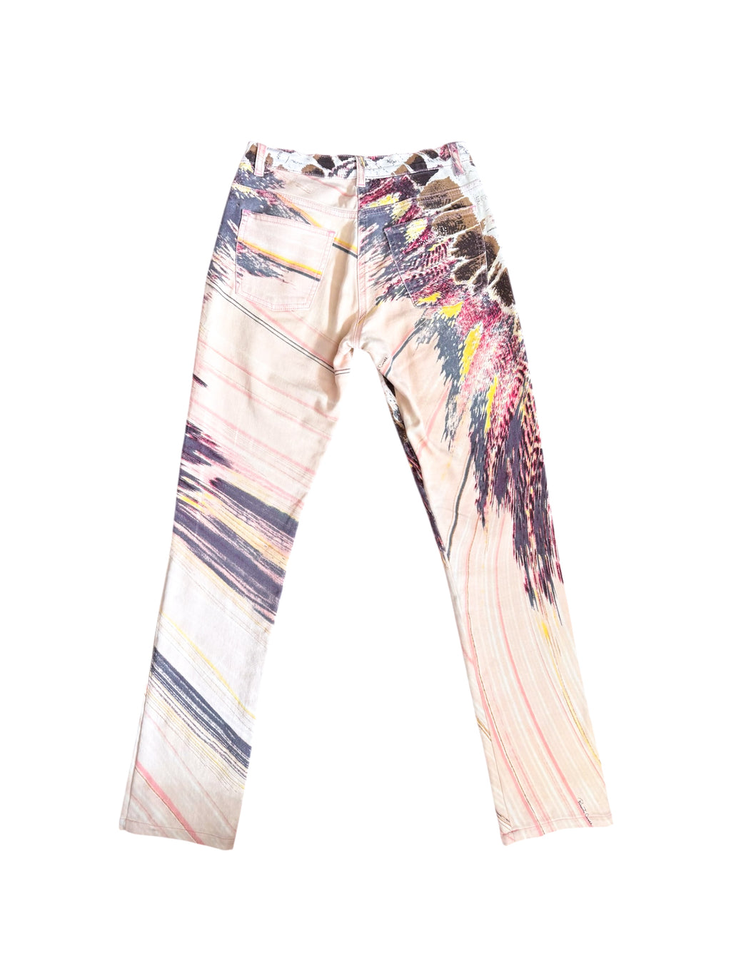 Roberto Cavalli S/S 2004 Pink Feather Pants