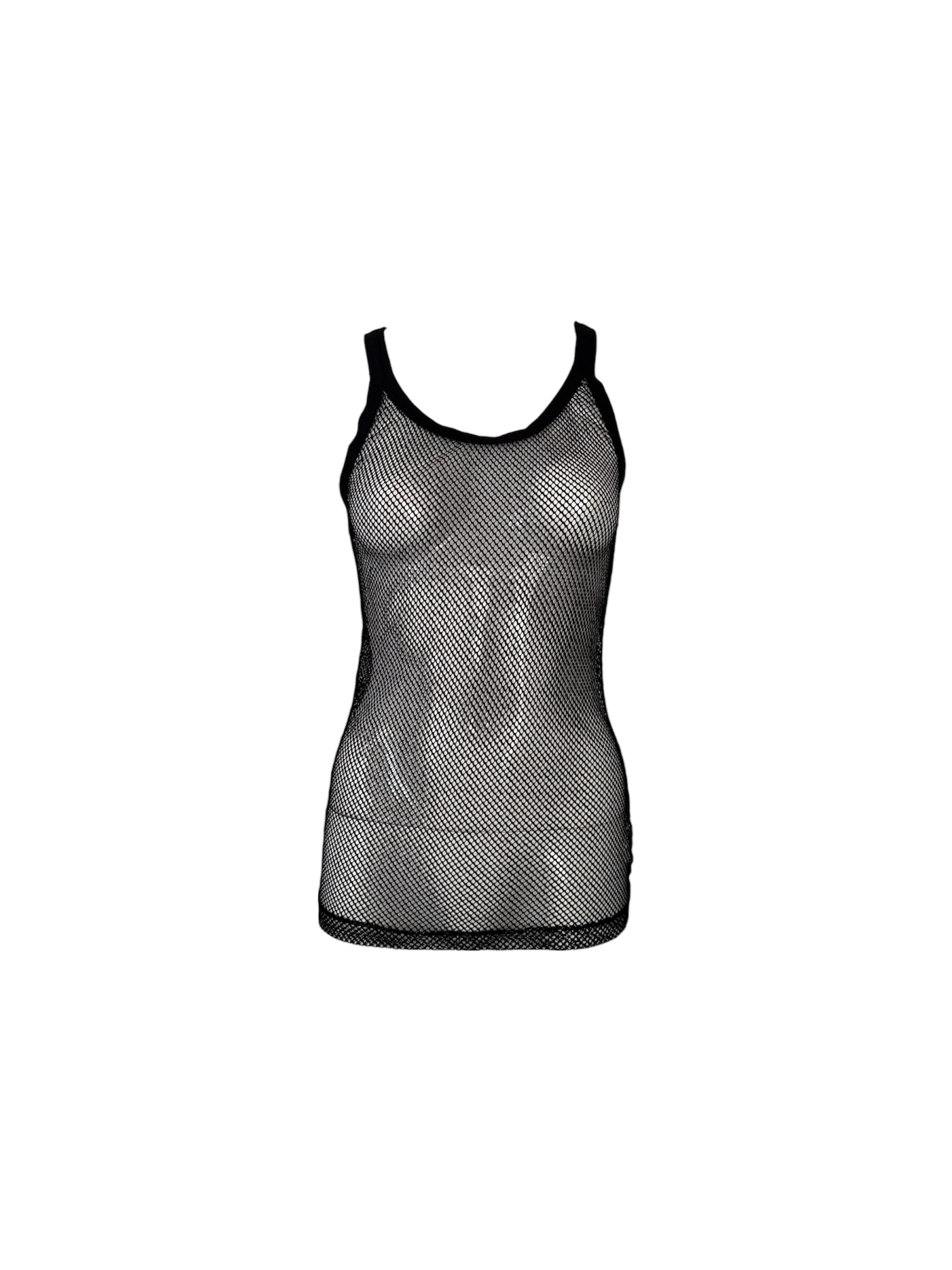 Dolce & Gabbana Black Mesh Beachwear Top