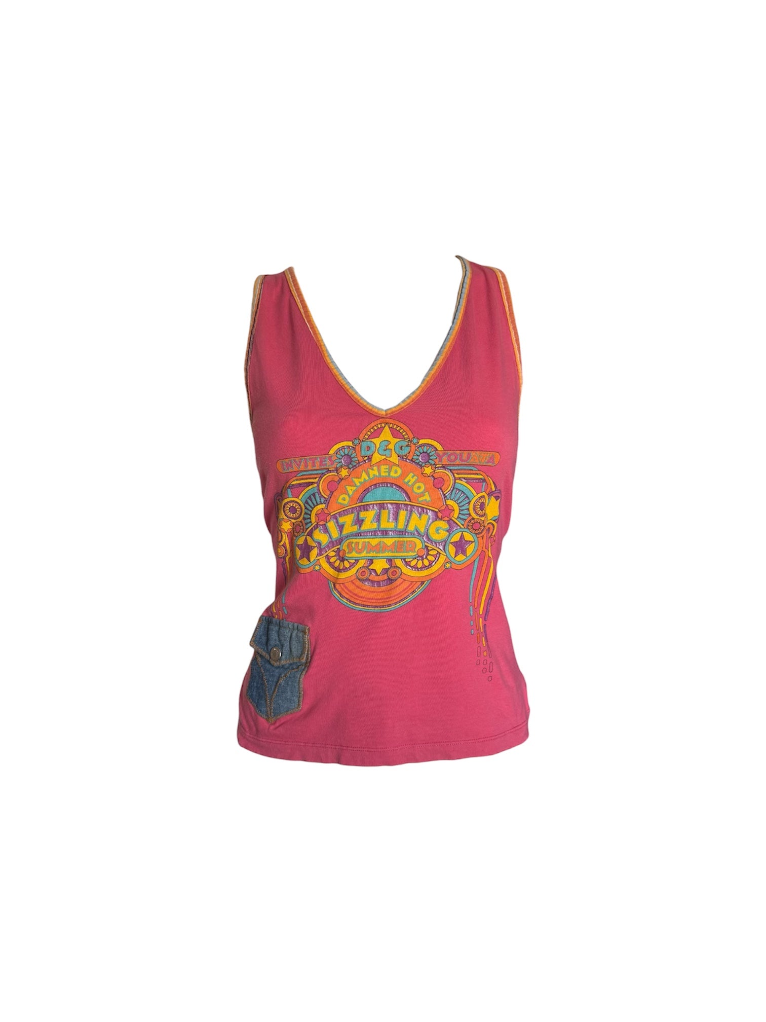Dolce & Gabbana 'Sizzling Summer' Pink Top