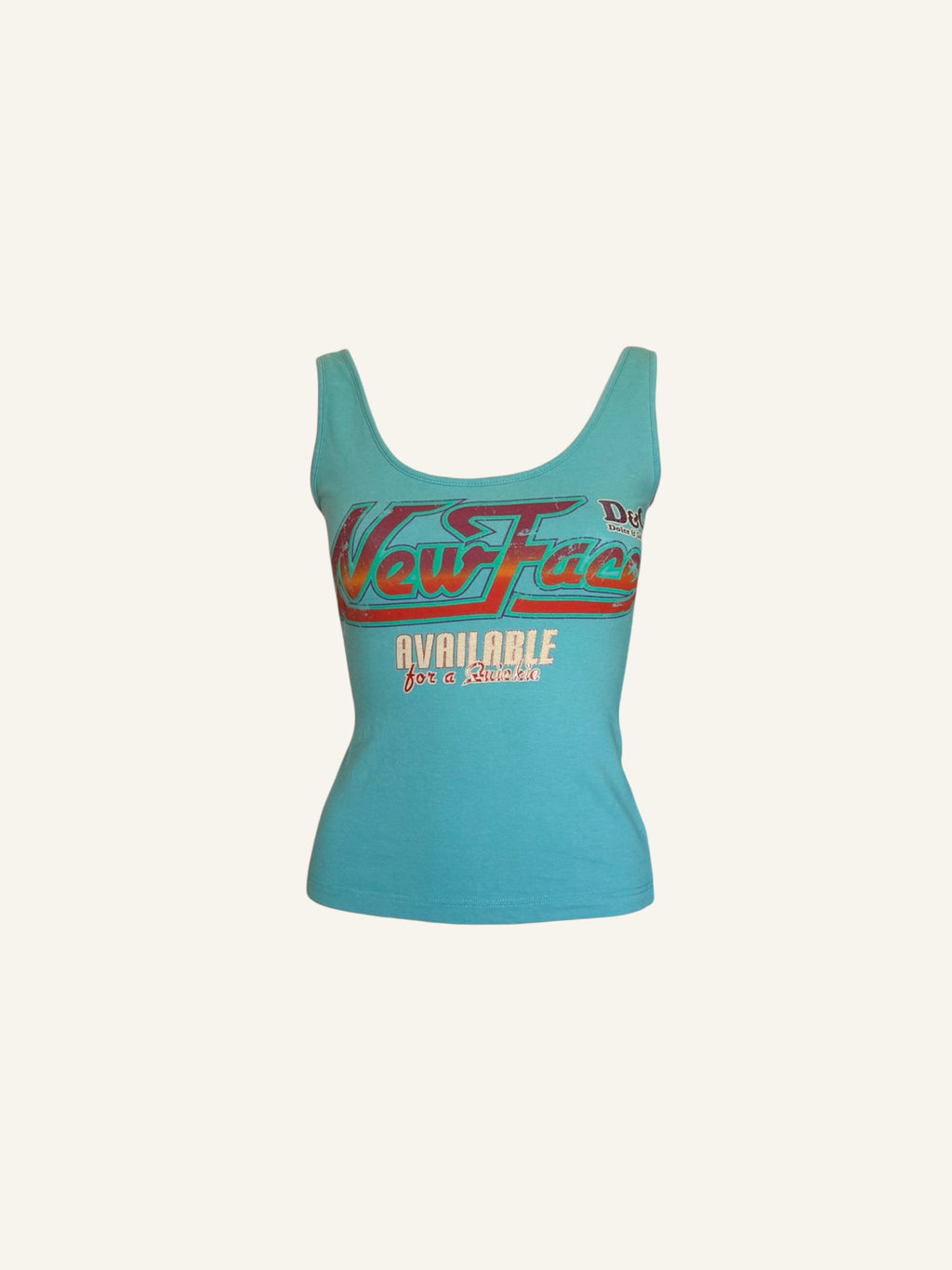 Dolce & Gabbana 'New Face' Blue Tank Top