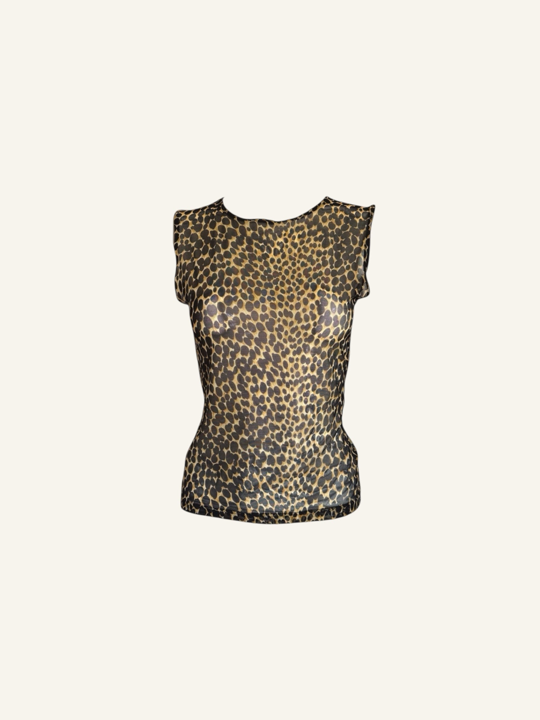 Dolce & Gabbana Cheetah Mesh Top