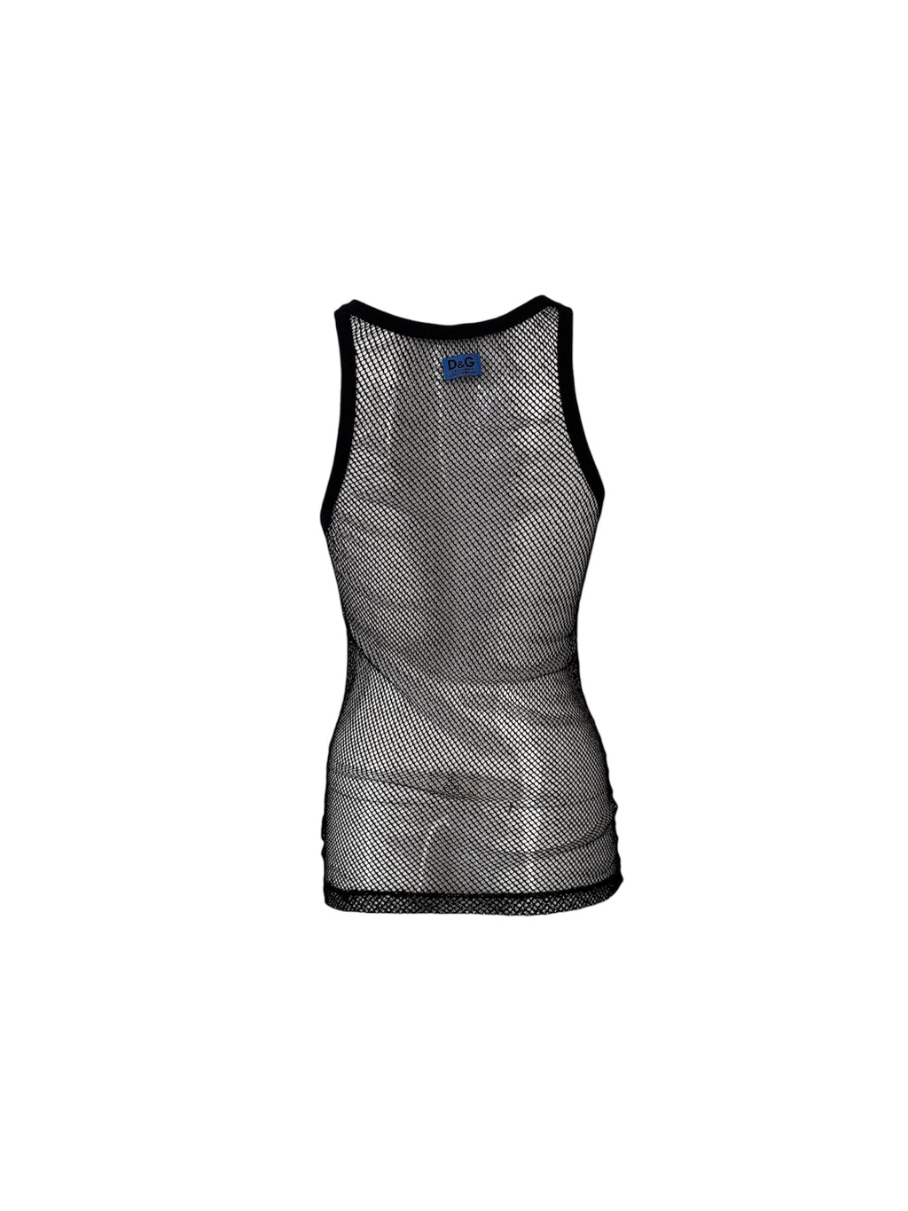 Dolce & Gabbana Black Mesh Beachwear Top