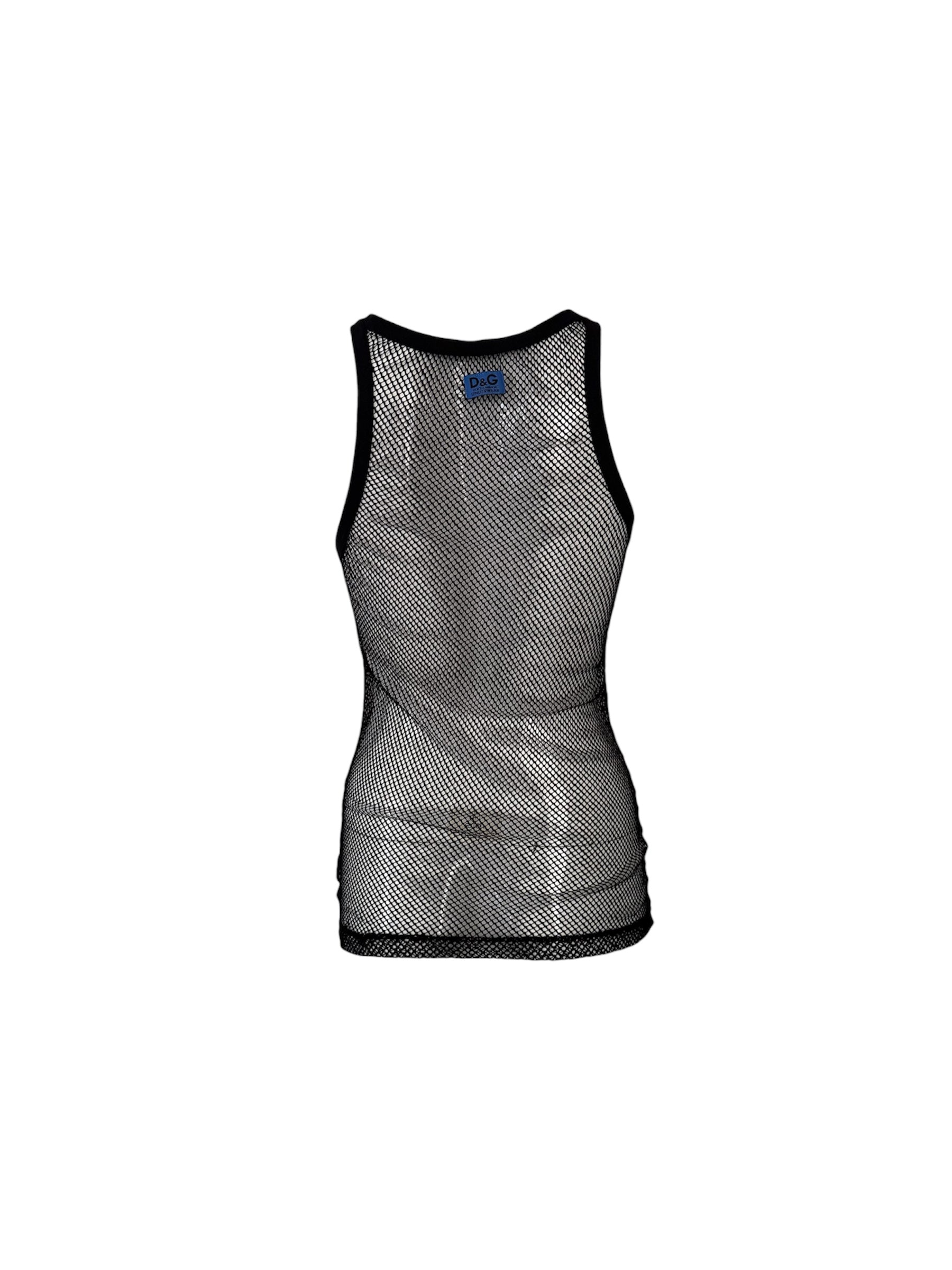Dolce & Gabbana Black Mesh Beachwear Top