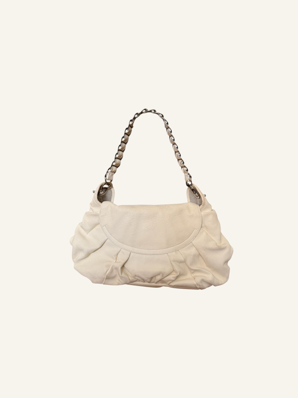 Christian Dior S/S 2008 White Leather Jazz Club Bag