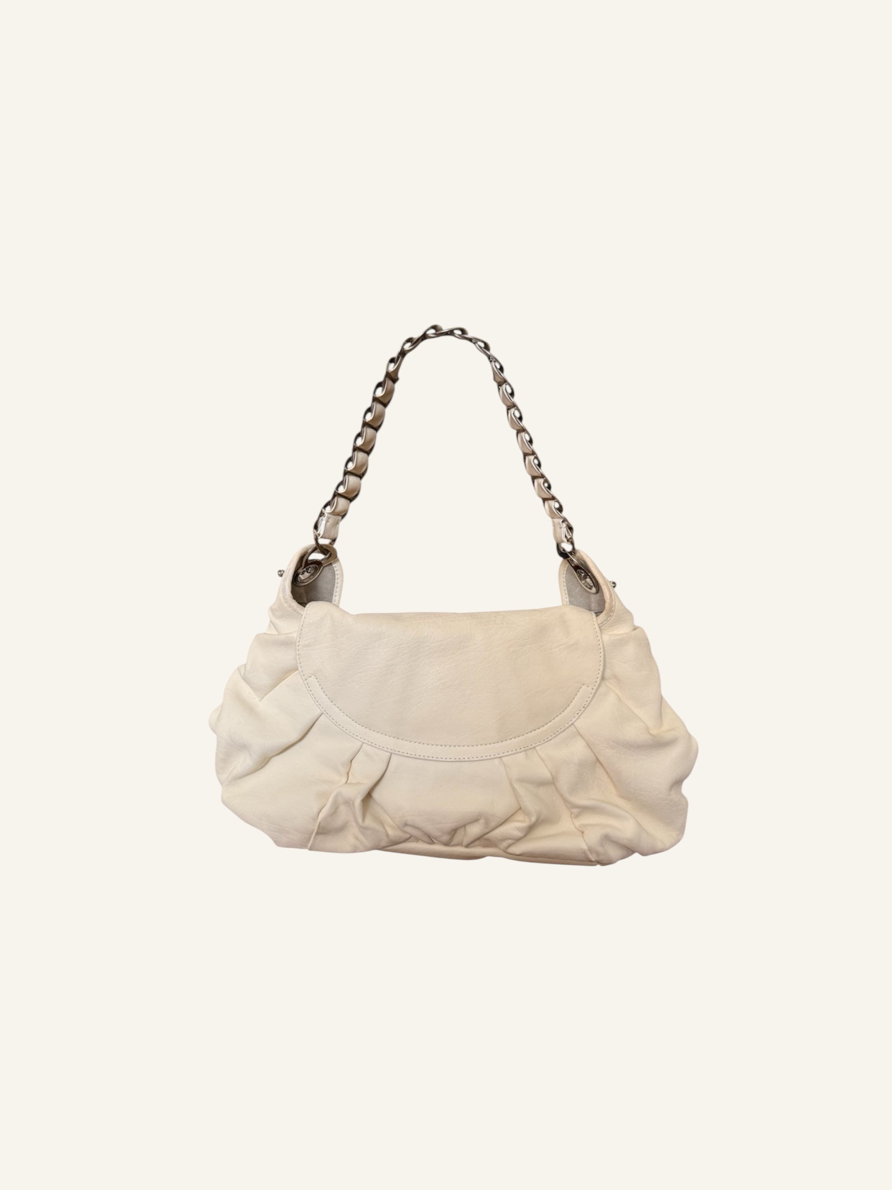 Christian Dior S/S 2008 White Leather Jazz Club Bag