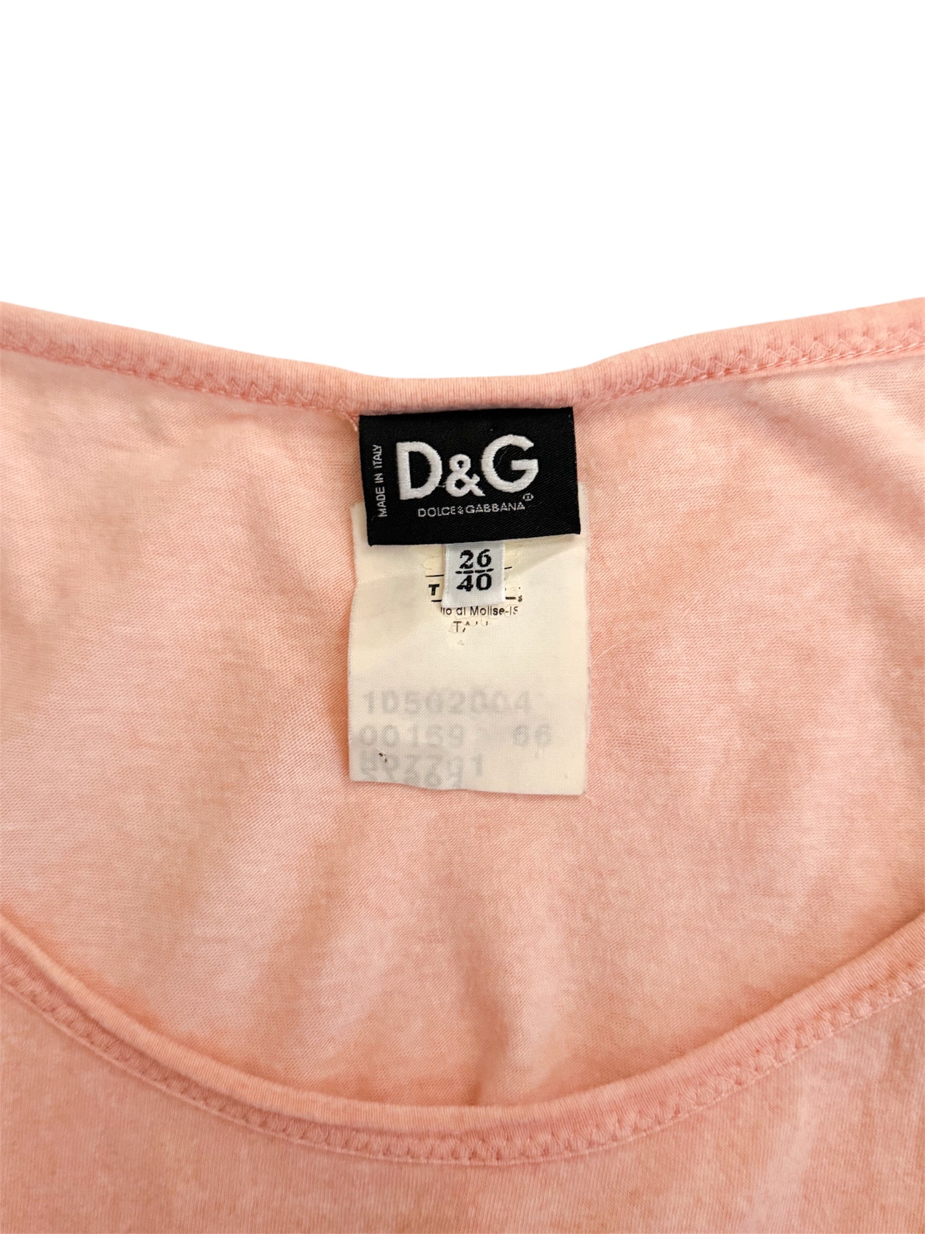 Dolce & Gabbana 'Quench My Desire' Pink Top