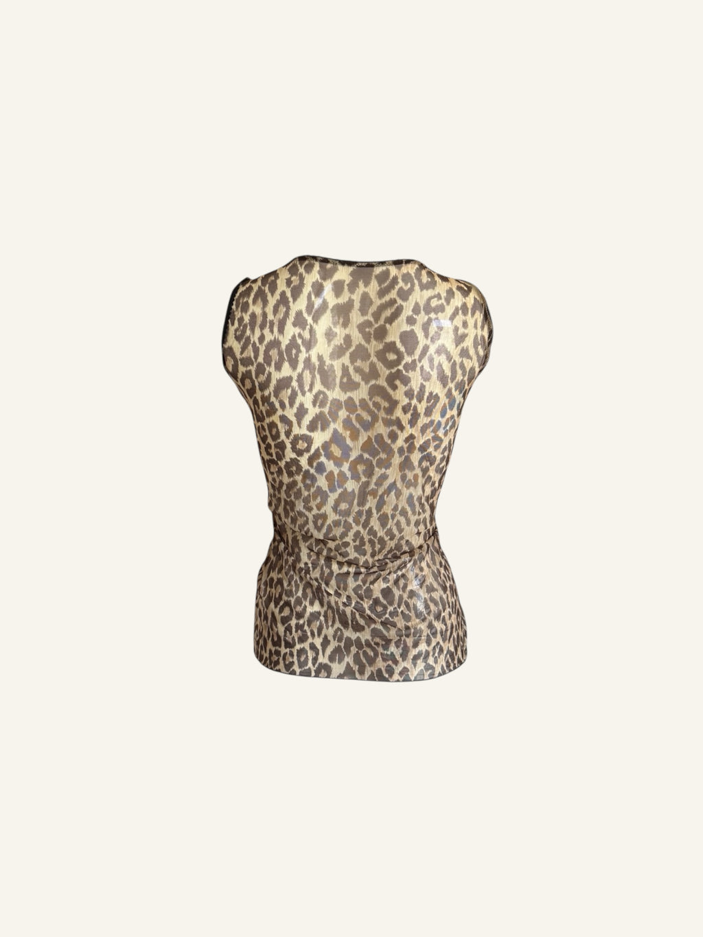 Dolce & Gabbana S/S 1997 Leopard Mesh Top
