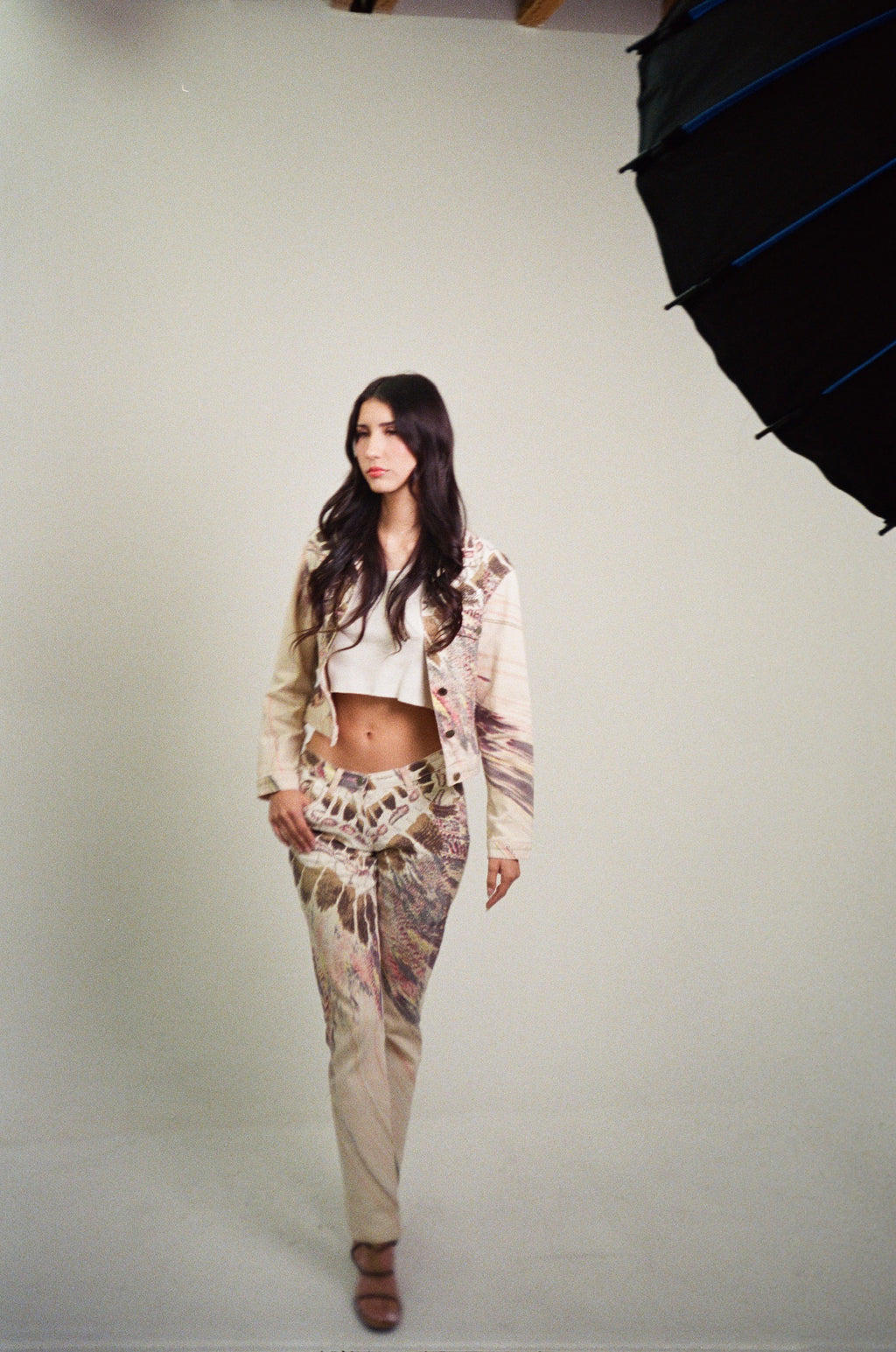 Roberto Cavalli S/S 2004 Pink Feather Pants