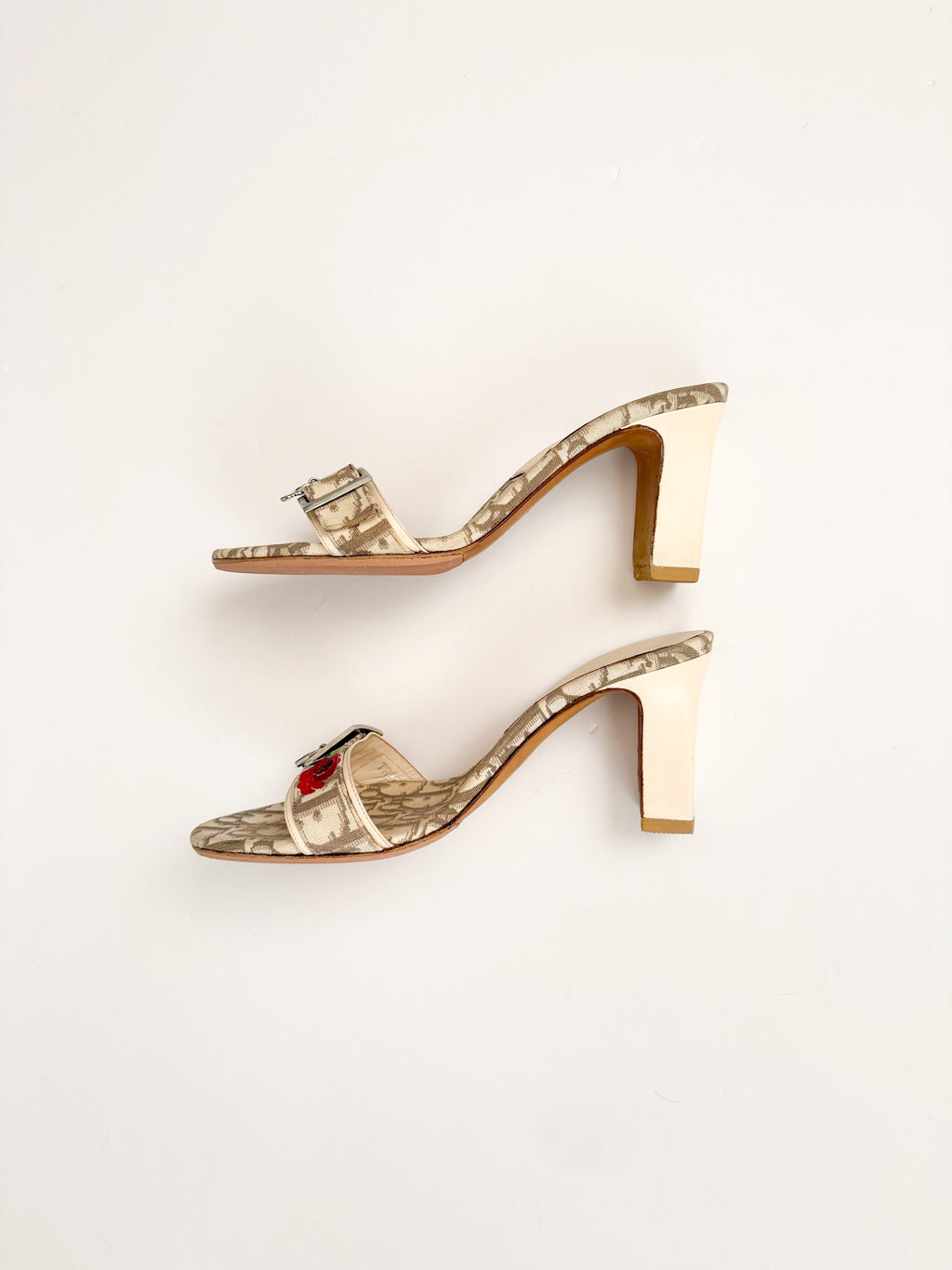 Christian Dior Trotter S/S 2005 Rose Lock & Key Heels