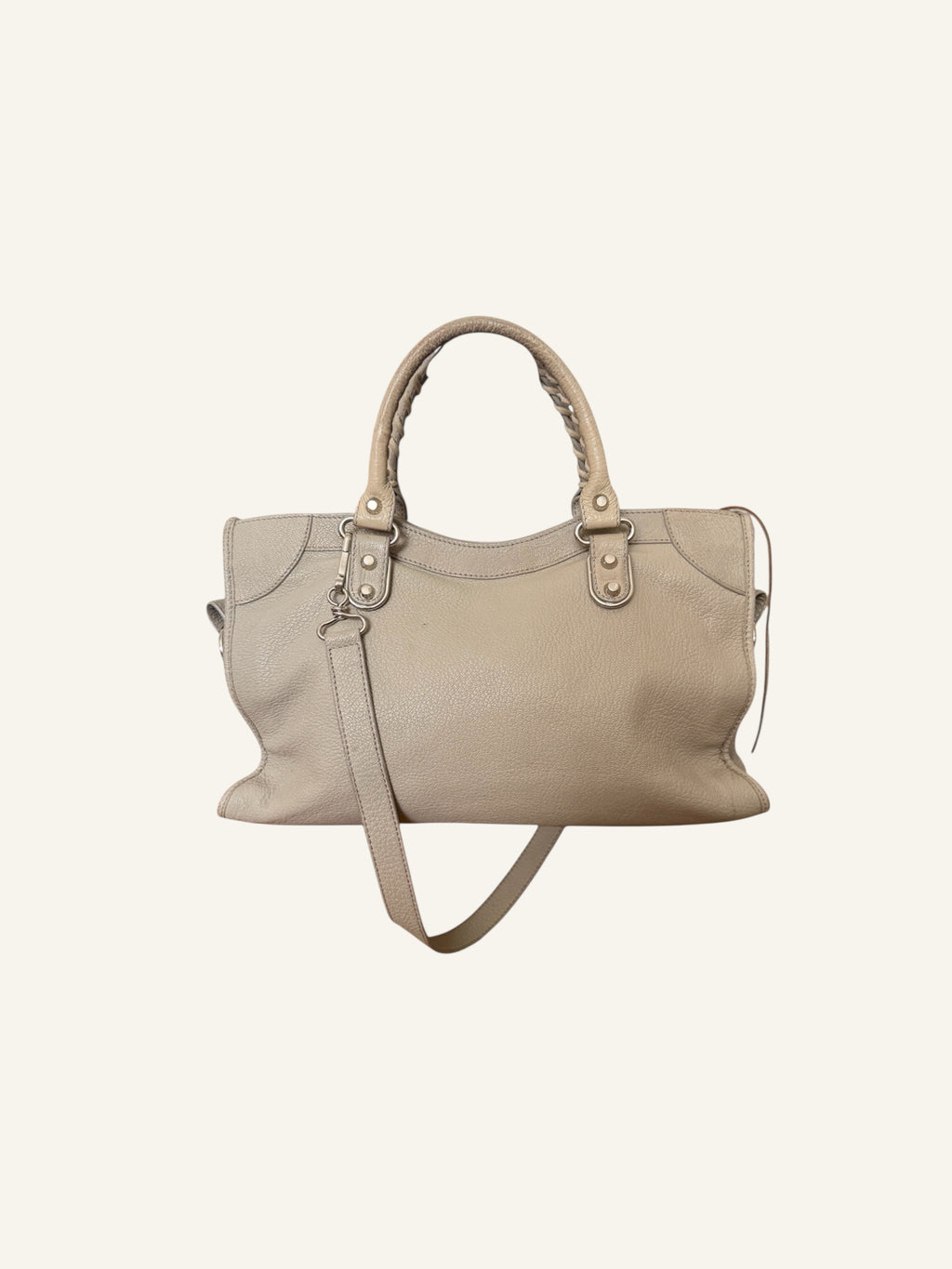 Balenciaga Grey Leather City Bag