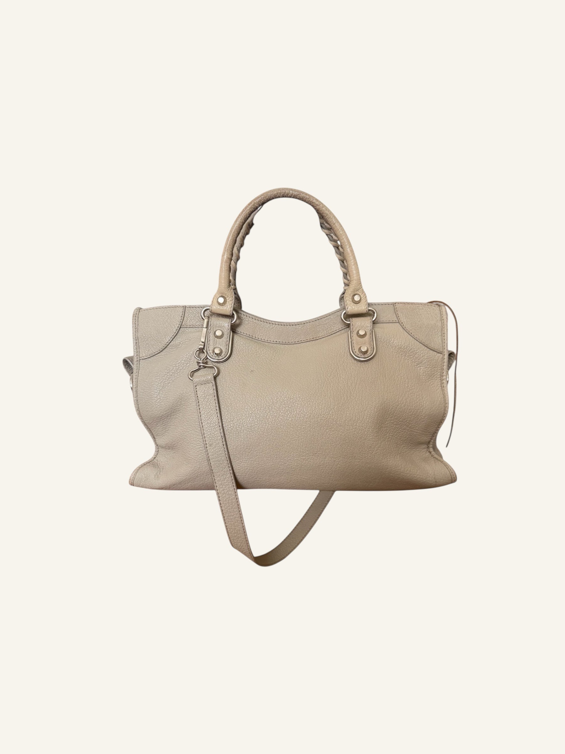 Balenciaga Grey Leather City Bag