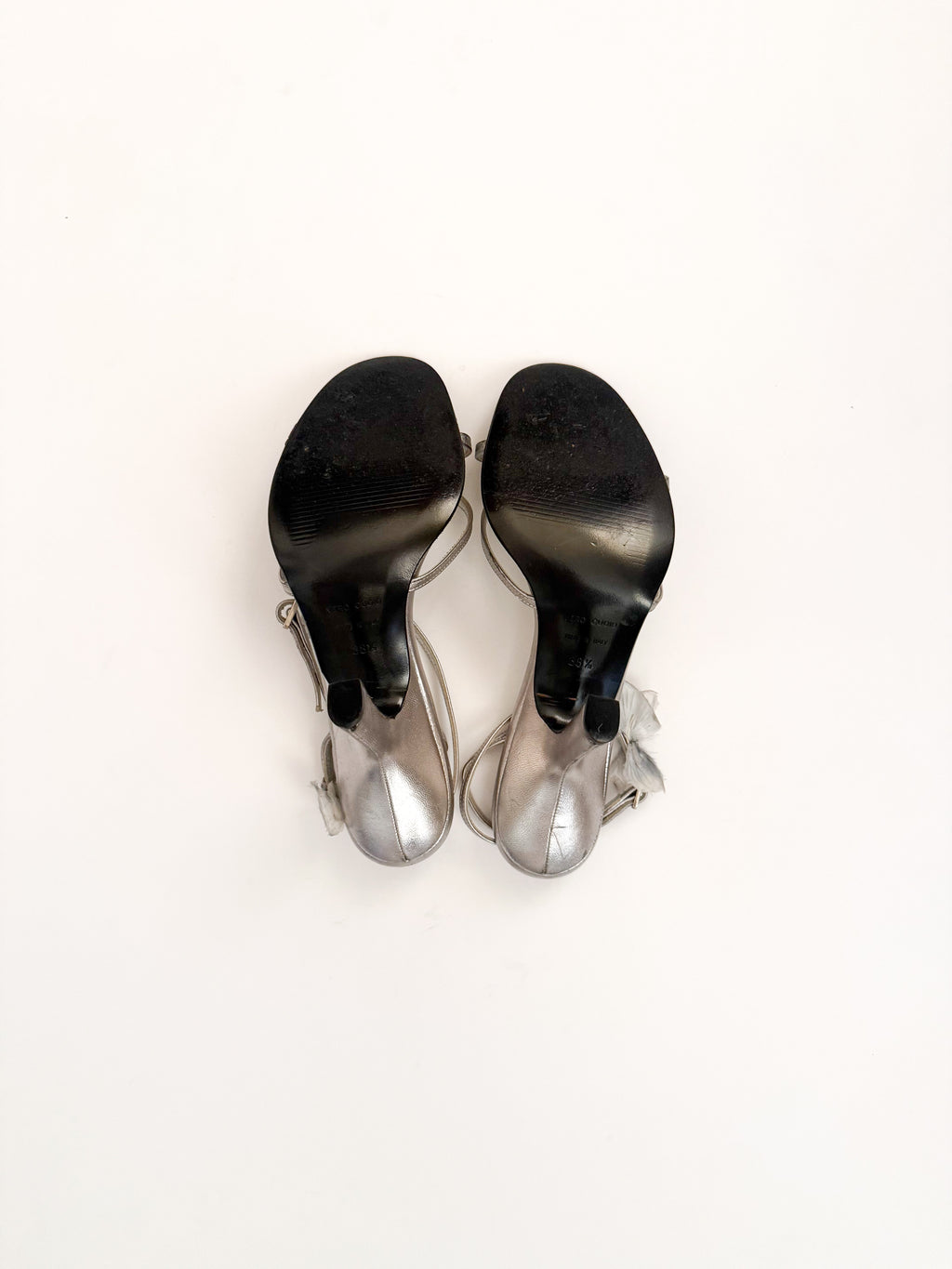 Dolce & Gabbana S/S 1998 ‘Stromboli’ Silver Butterfly Heels