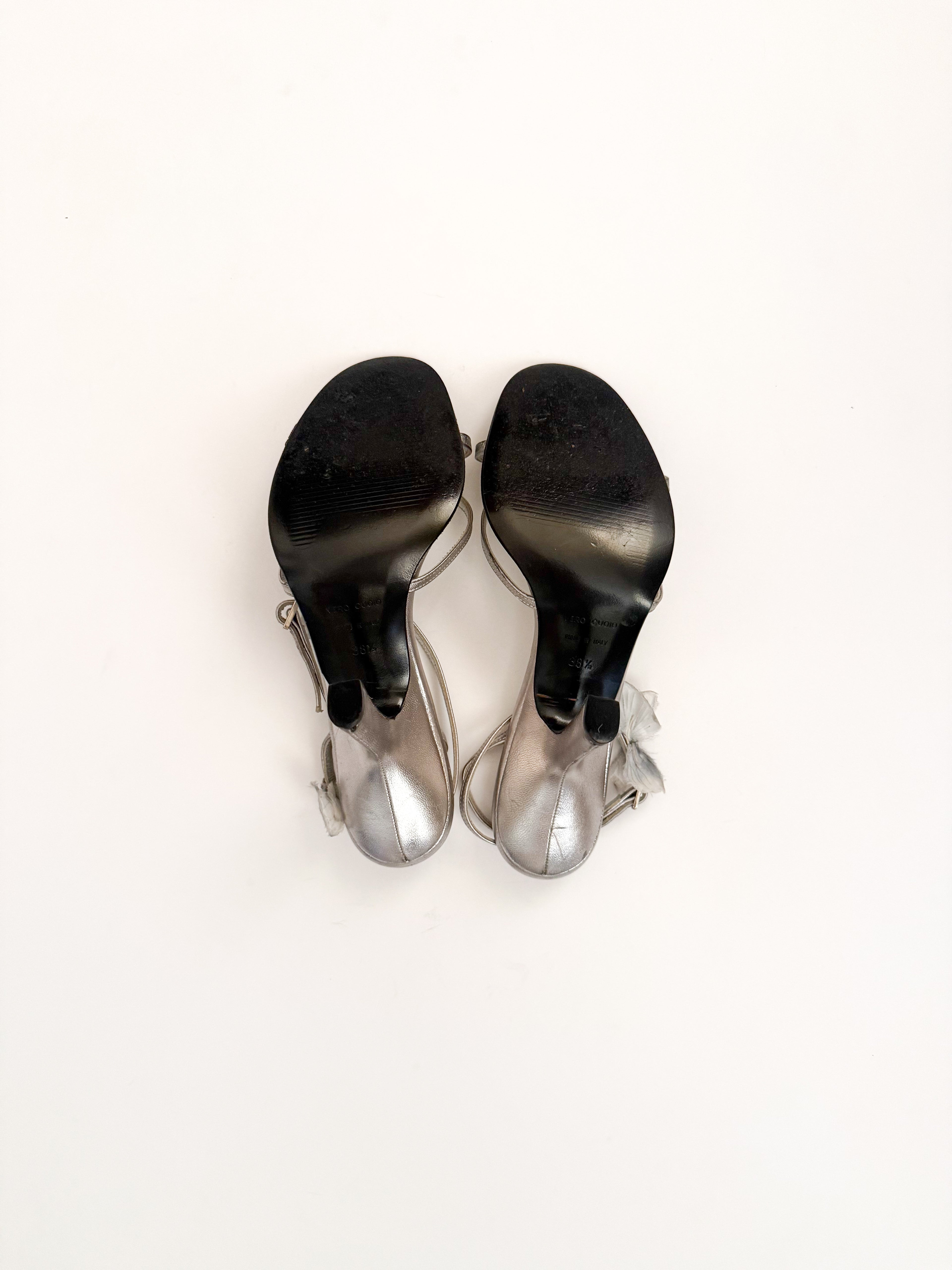 Dolce & Gabbana S/S 1998 ‘Stromboli’ Silver Butterfly Heels