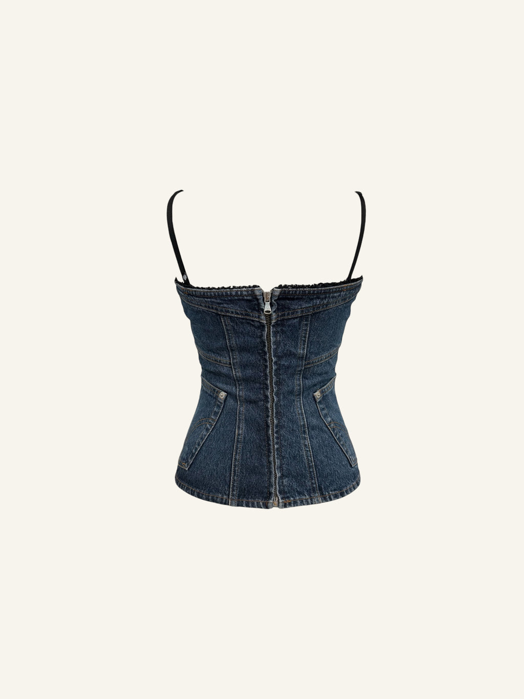 Dolce & Gabbana Denim Bustier Top