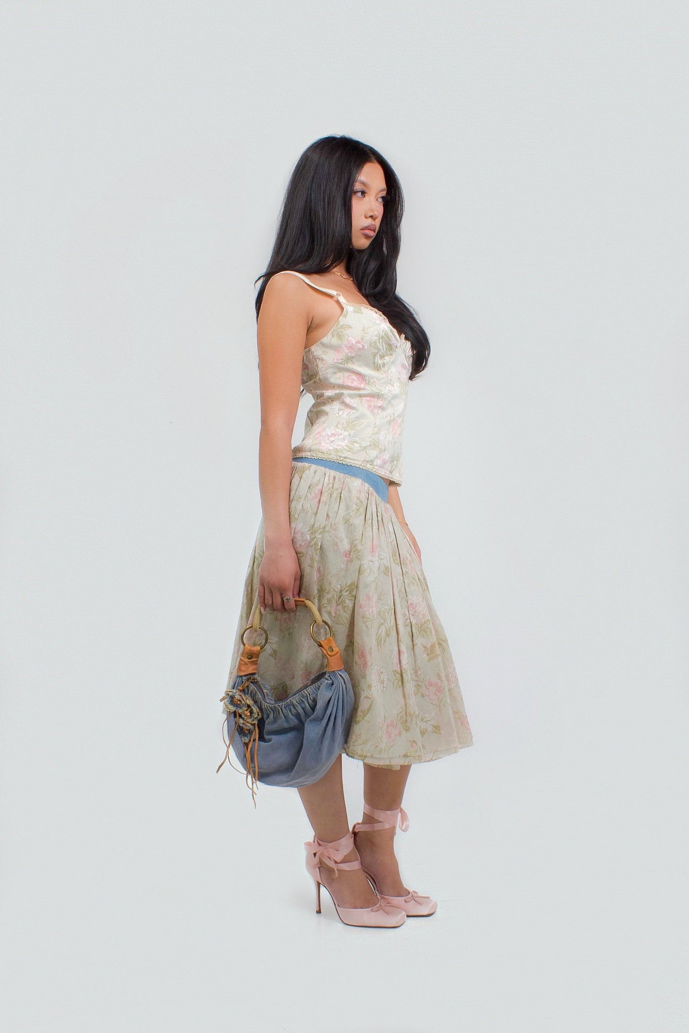Dolce & Gabbana S/S 2006 Floral Hummingbird Skirt
