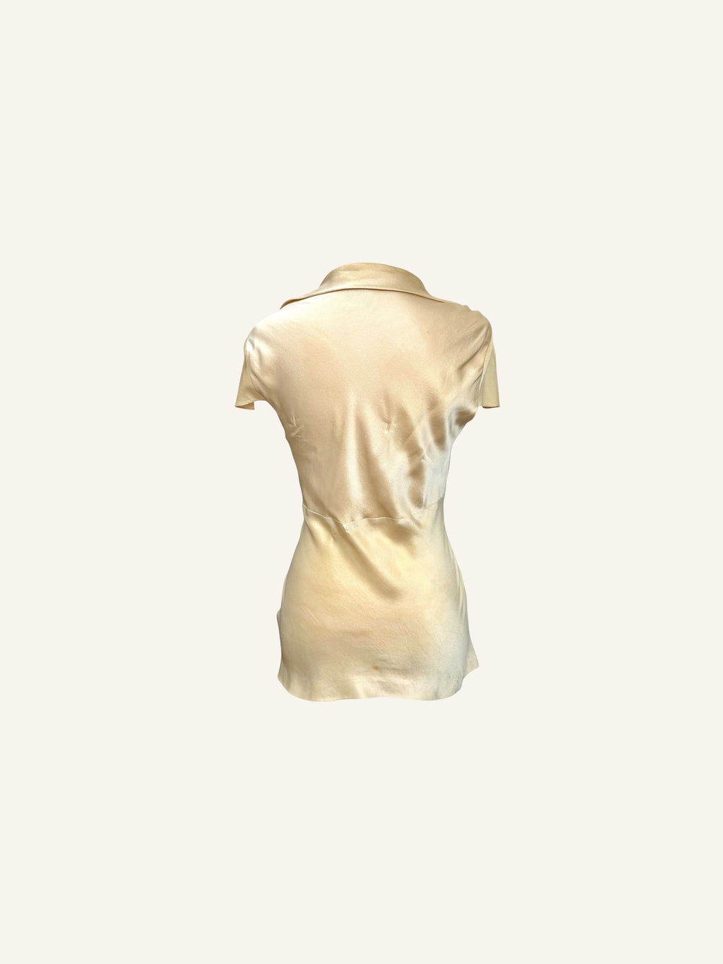 Moschino Yellow Silk Top