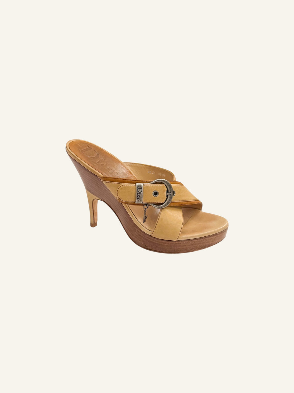 Christian Dior S/S 2006 Tan Gaucho Heels
