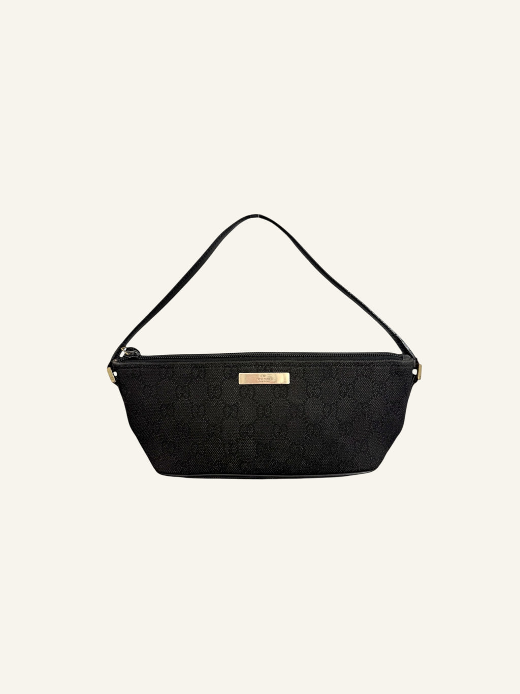 Gucci Boat Monogram Pochette Canvas Bag