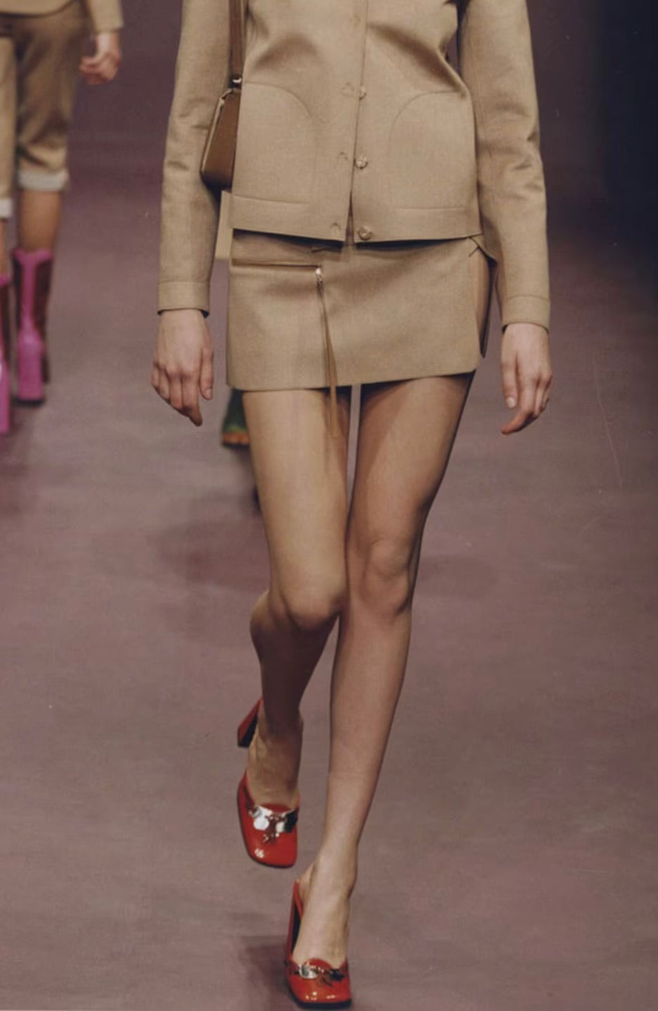 Prada F/W 1999 Red Leather Heels