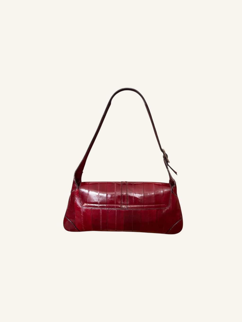 Gucci Red Eel Skin Leather Bag