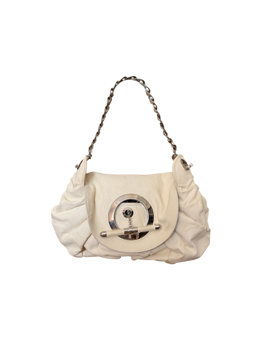 Christian Dior S/S 2008 White Leather Jazz Club Bag
