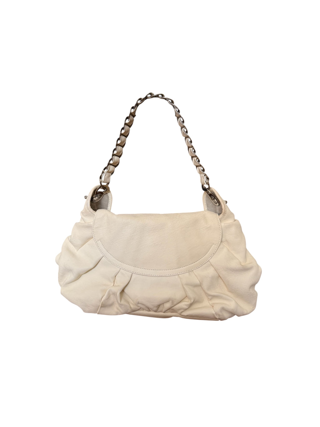 Christian Dior S/S 2008 White Leather Jazz Club Bag