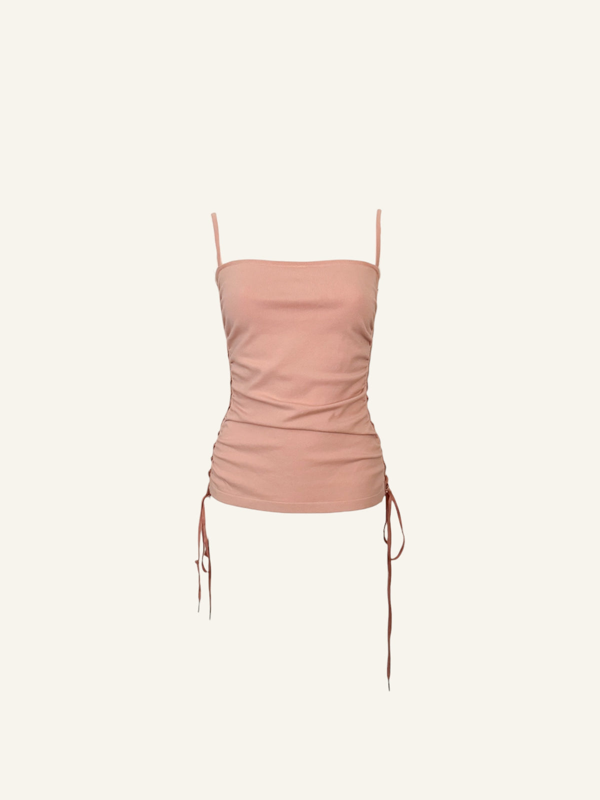 Dolce & Gabbana SS2003 Pink Lace Up Top