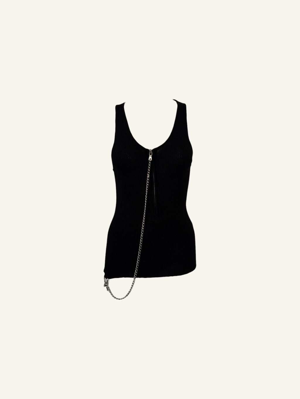 Dolce & Gabbana FW2003 Lock & Key Zipper Top