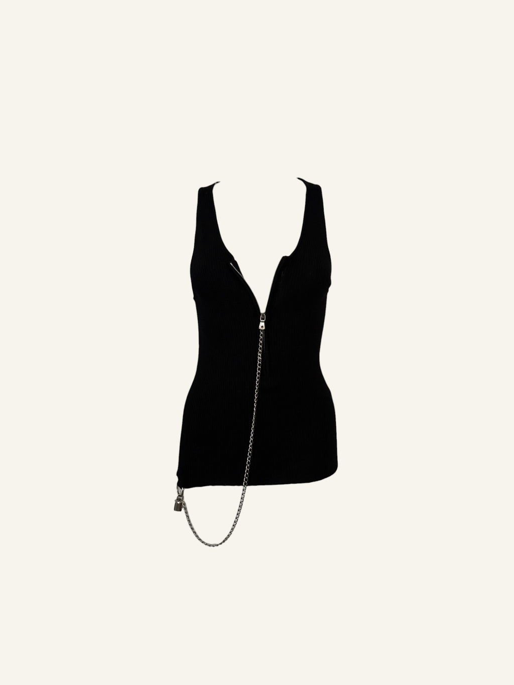 Dolce & Gabbana FW2003 Lock & Key Zipper Top